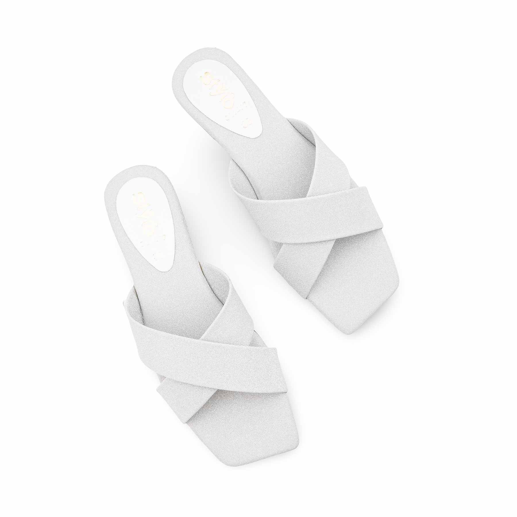 Silver Casual Slipper For Women CL2277 - Image 5