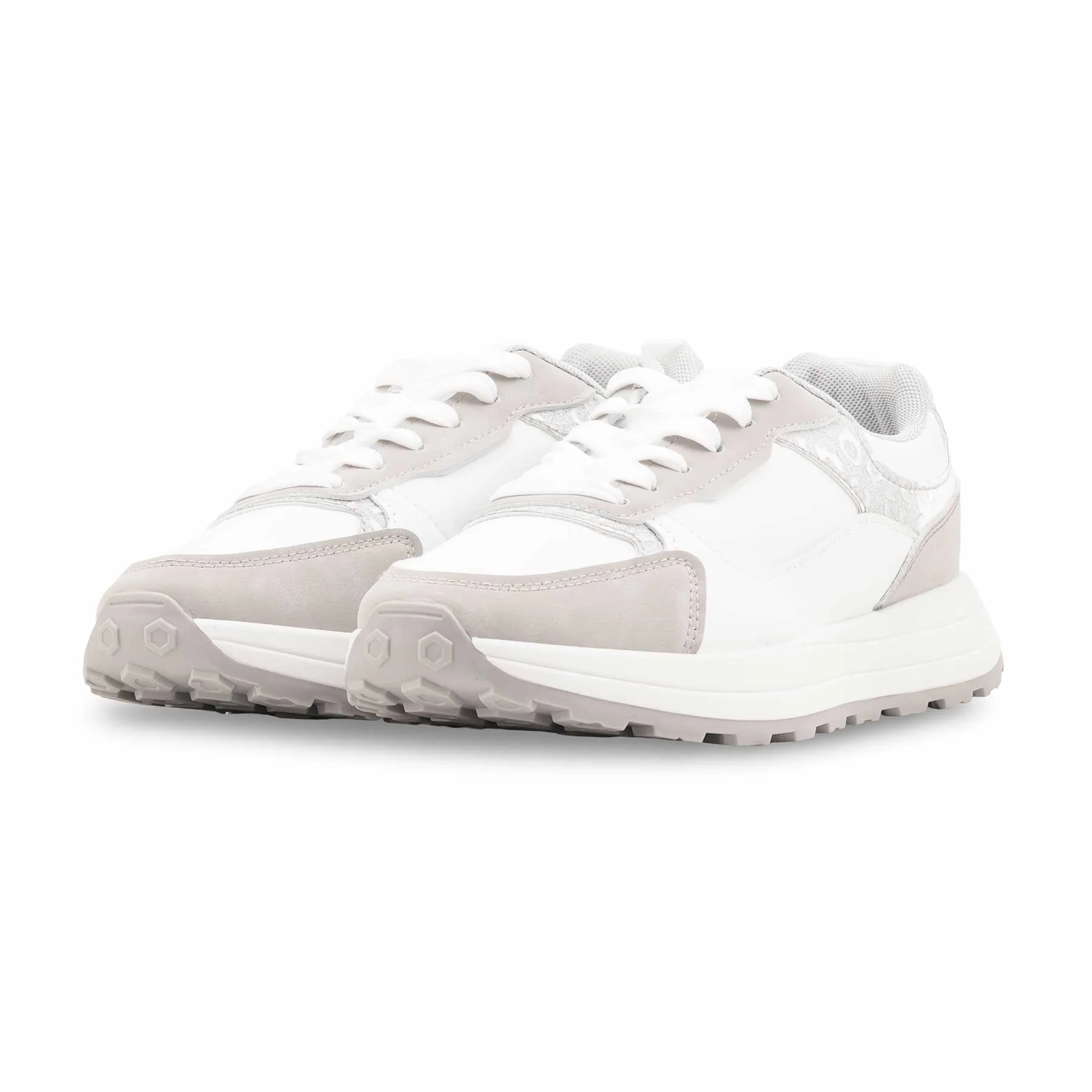 Silver Casual Sneaker For Women AT7486 - Image 3