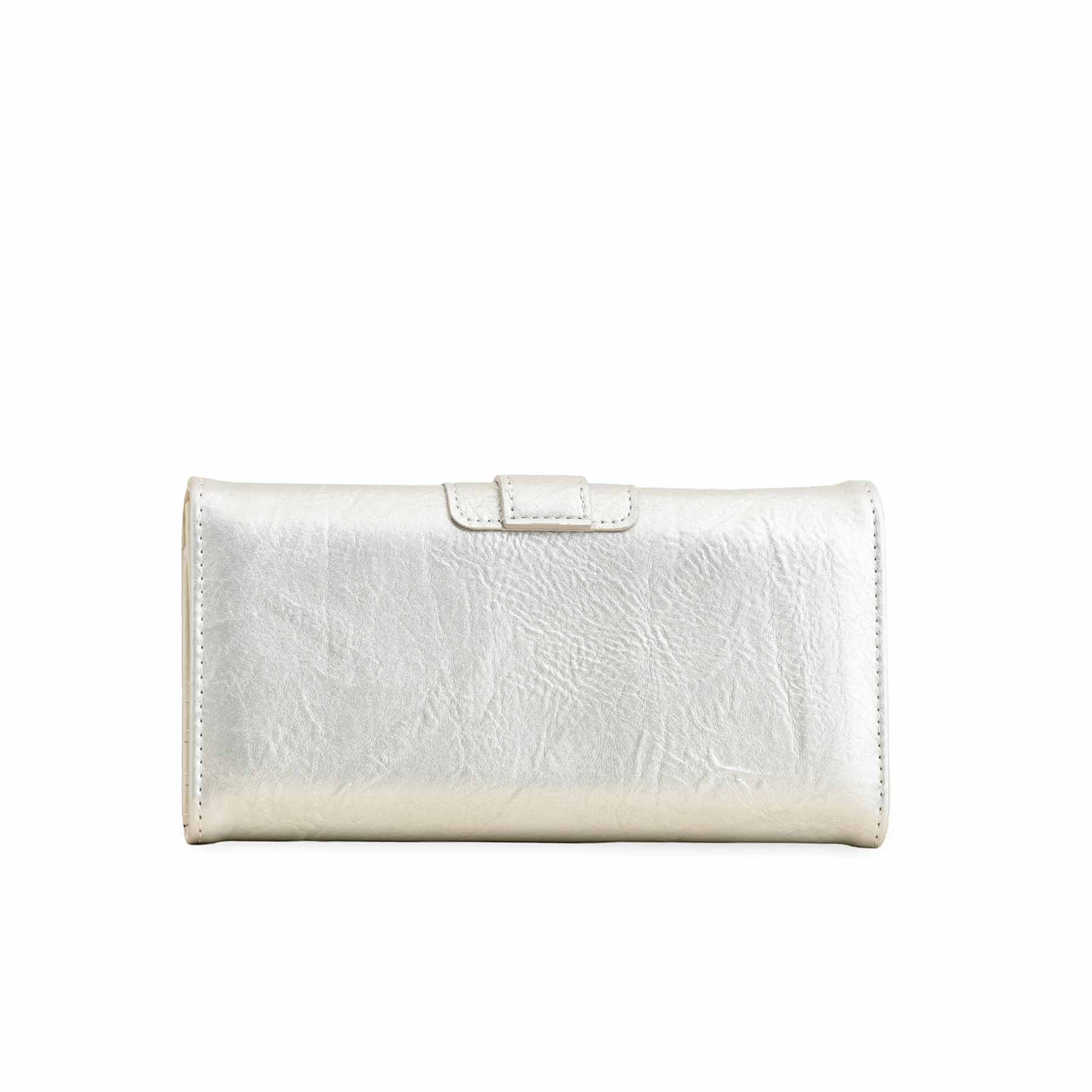 Silver Casual Wallet For Women P70960 - Image 4