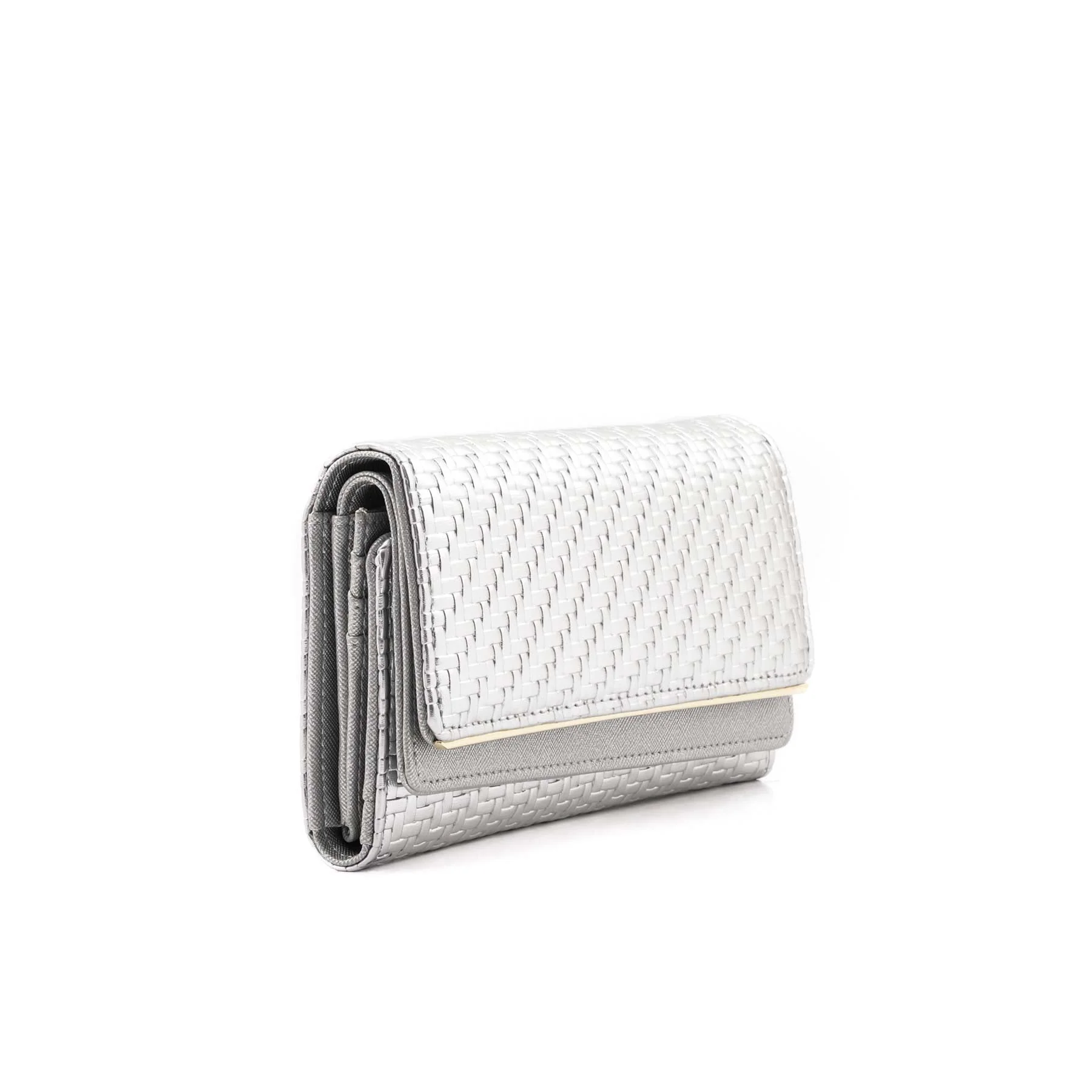 Silver Casual Wallet For Women P71138 - Image 3