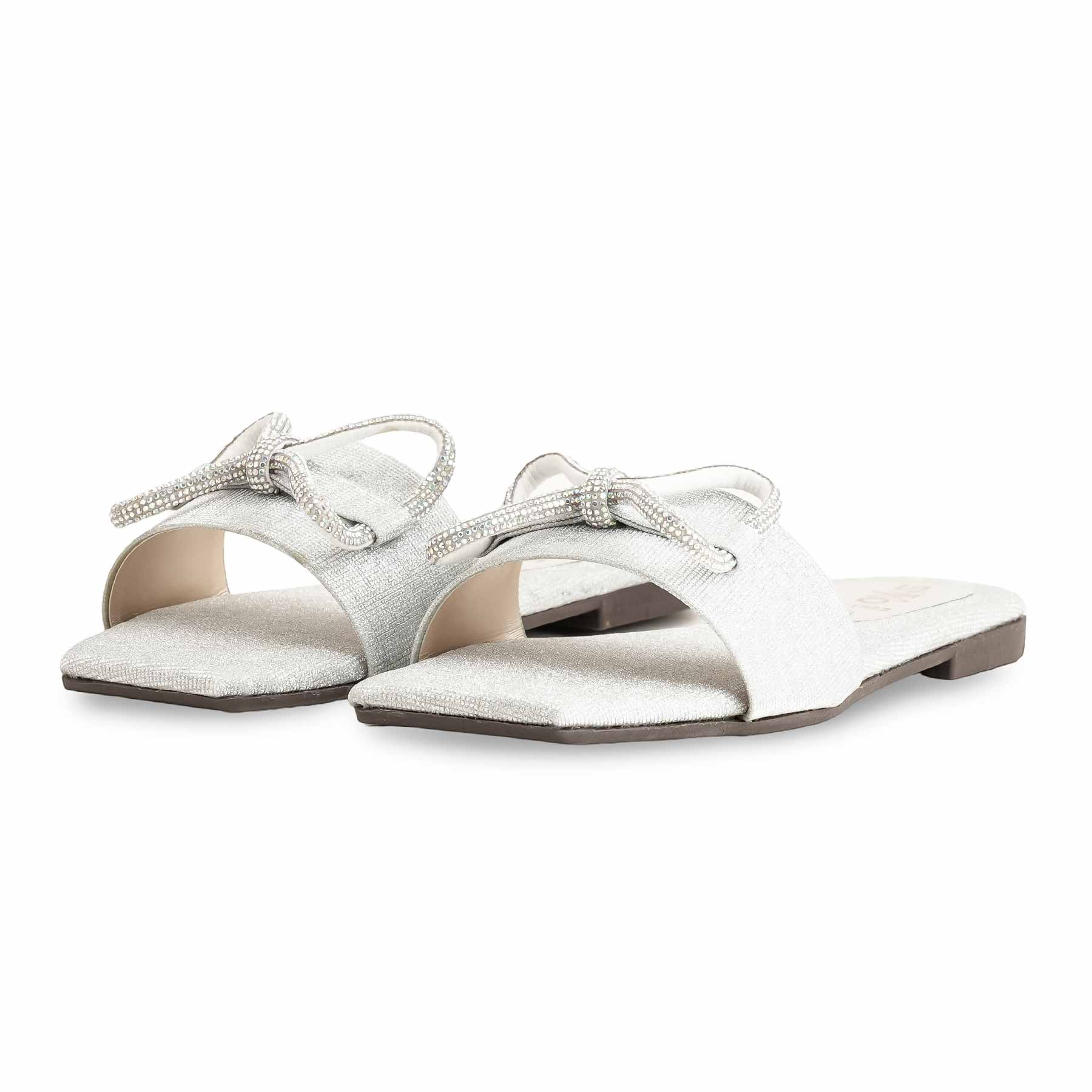 Silver Casual Women Slipper CL1992 - Image 3