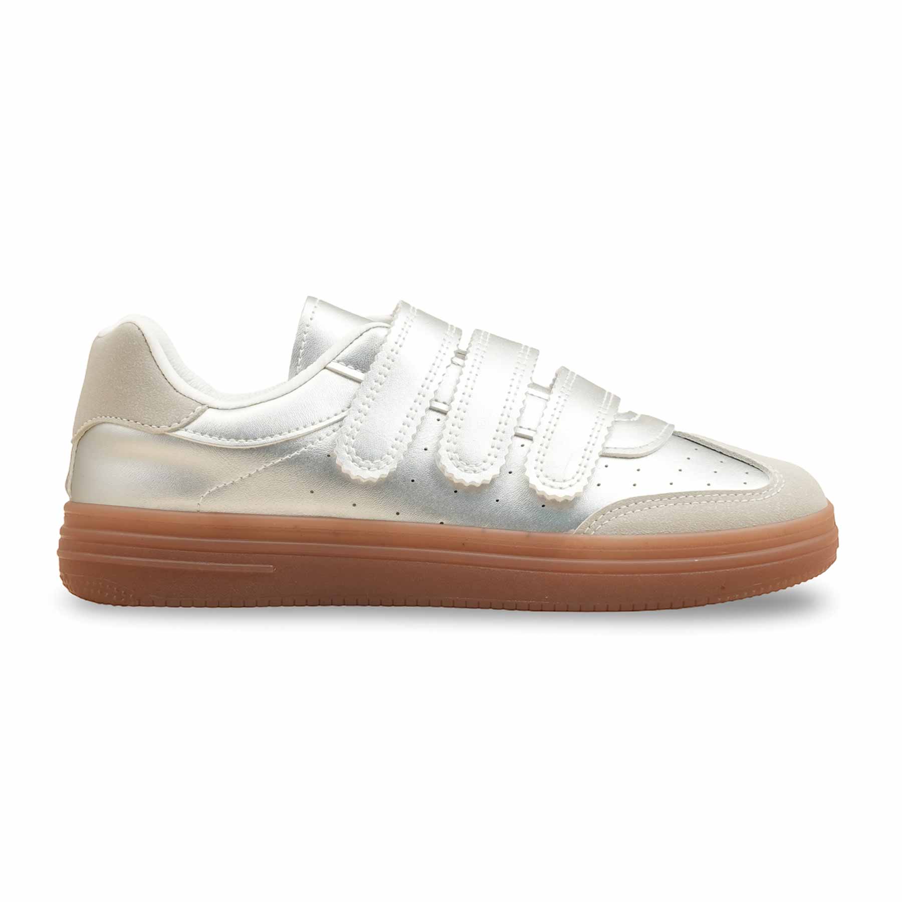 Silver Casual Women Sneaker AT7490 - Image 2