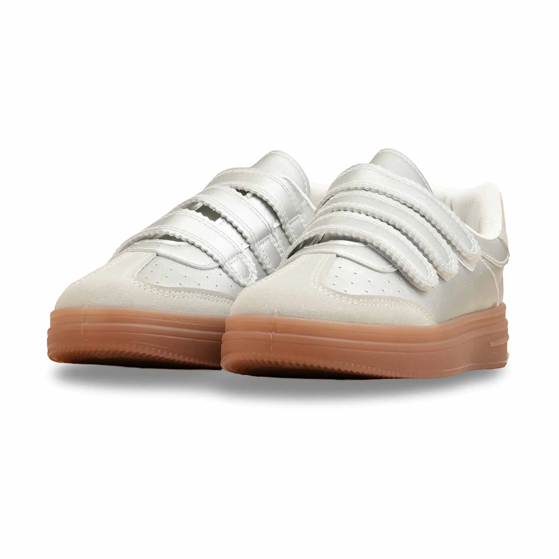 Silver Casual Women Sneaker AT7490 - Image 3