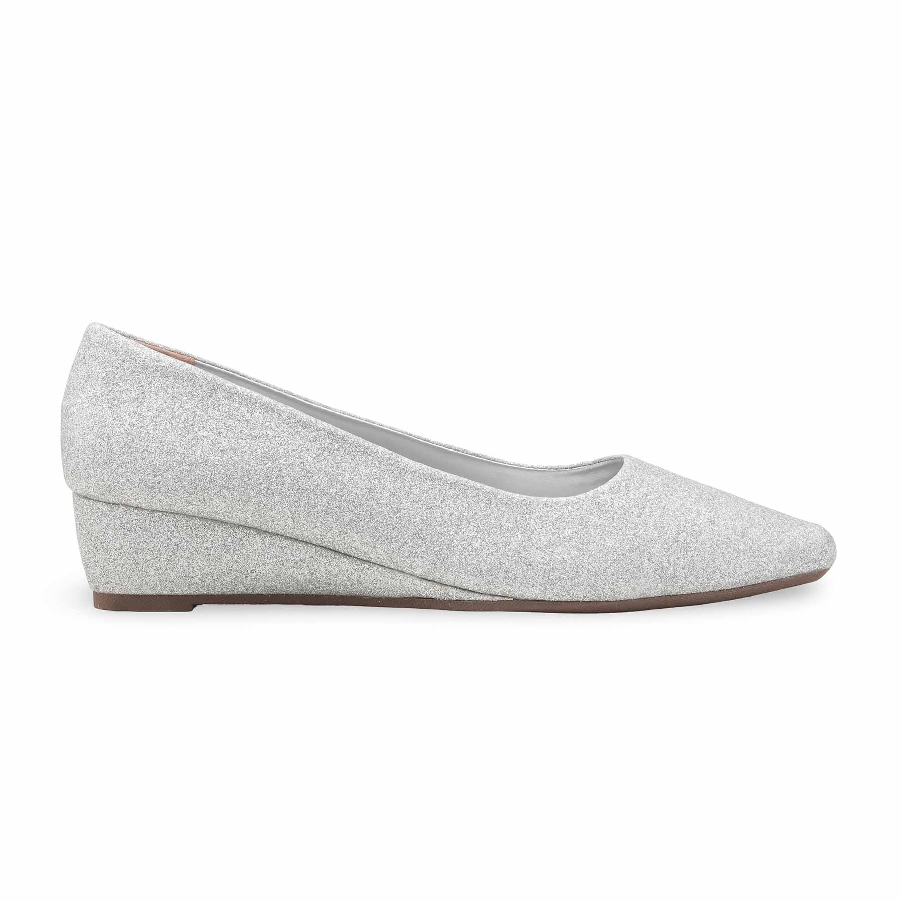 Silver Court Shoes For Women WN7556 - Image 3