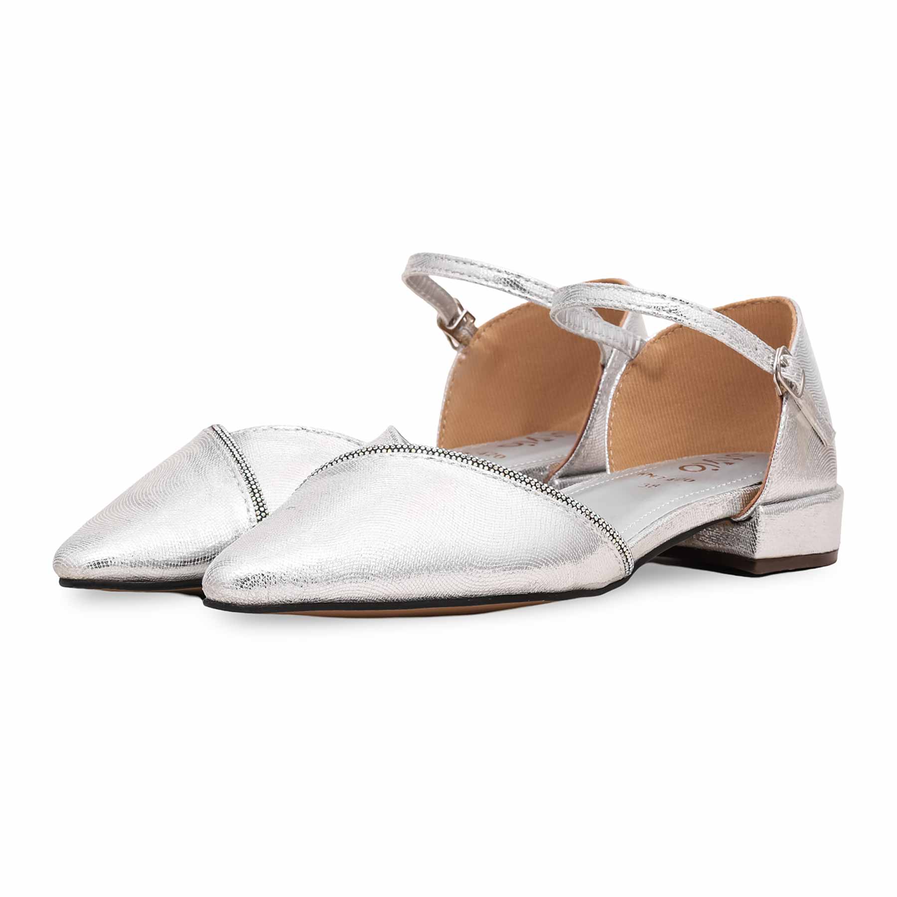 Silver Court Shoes WN7420 - Image 3