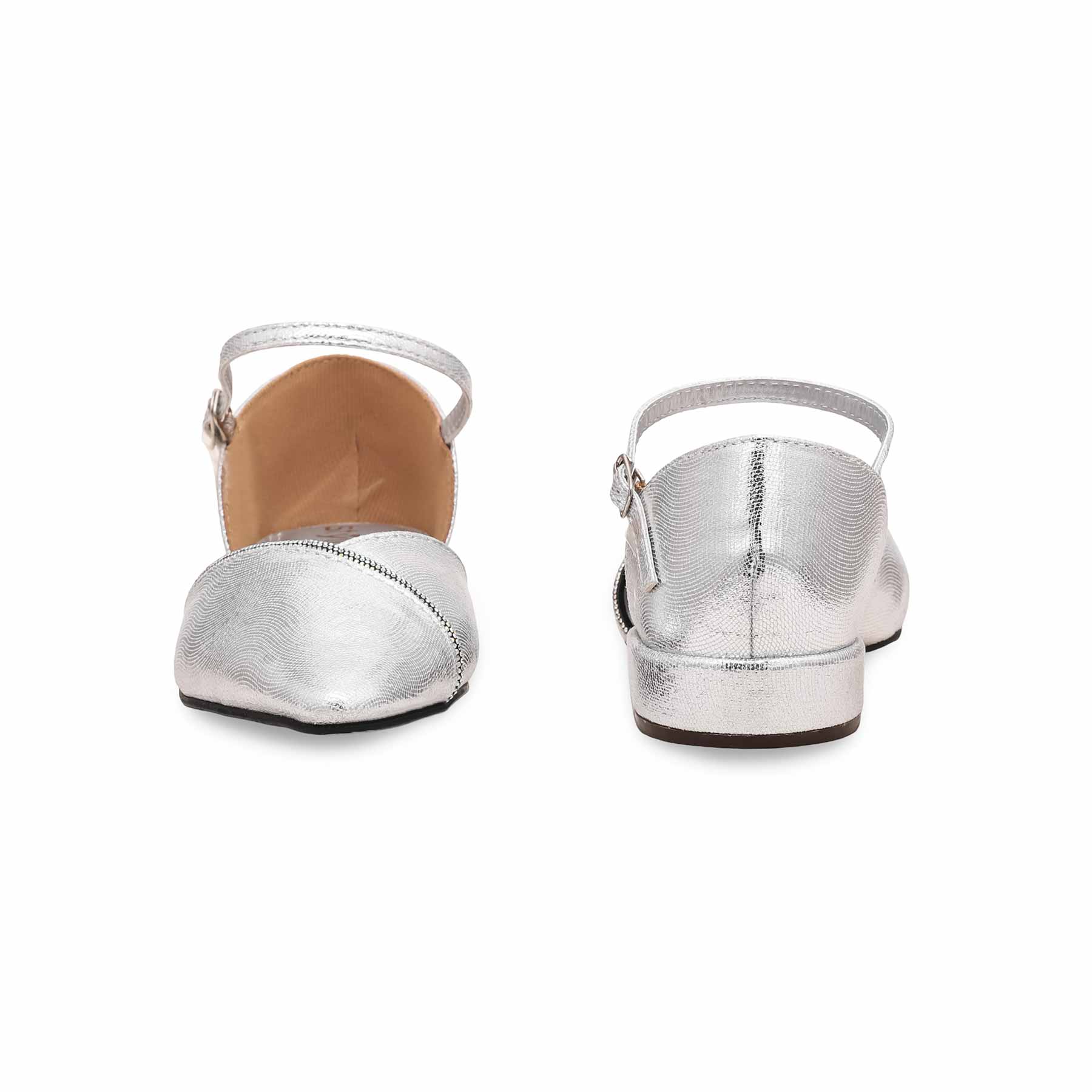 Silver Court Shoes WN7420 - Image 4