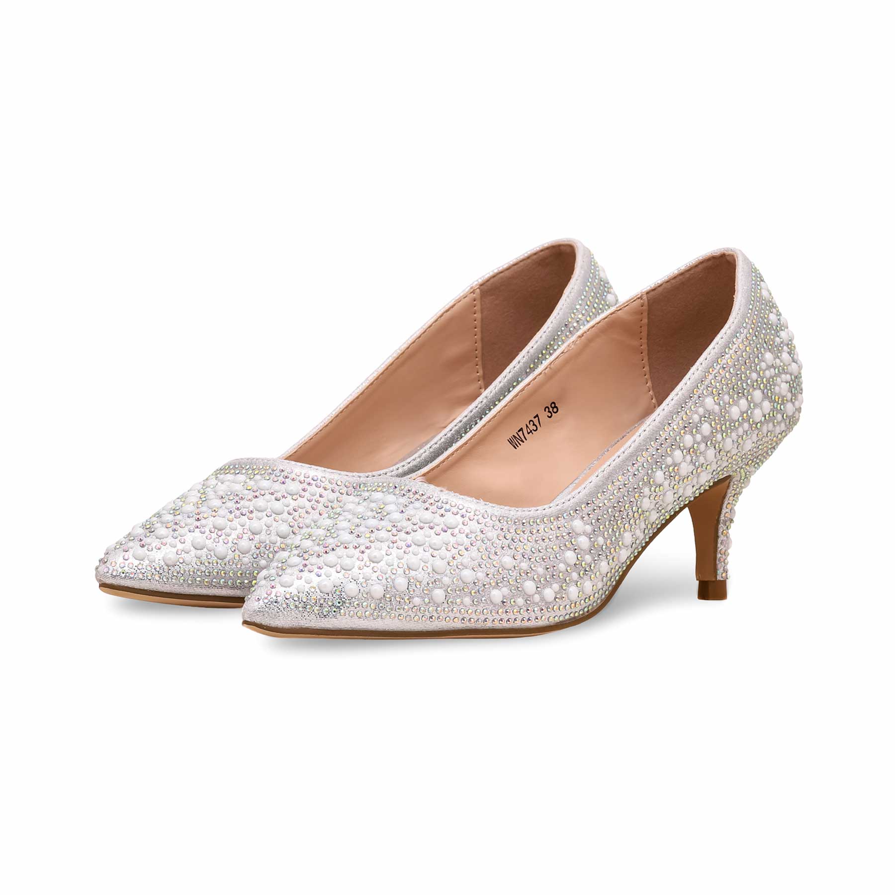 Silver Court Shoes WN7437 - Image 3