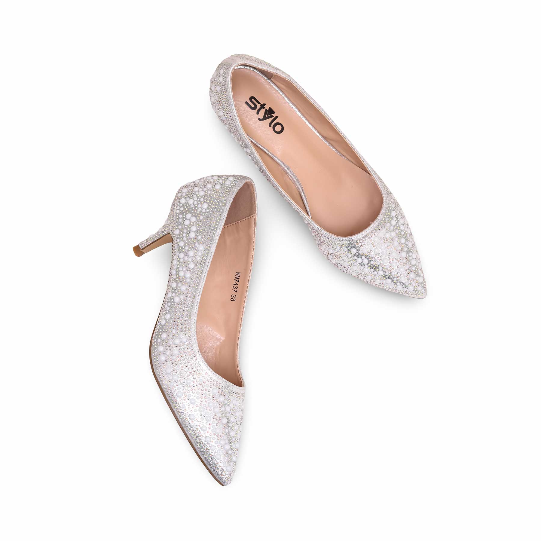 Silver Court Shoes WN7437 - Image 5