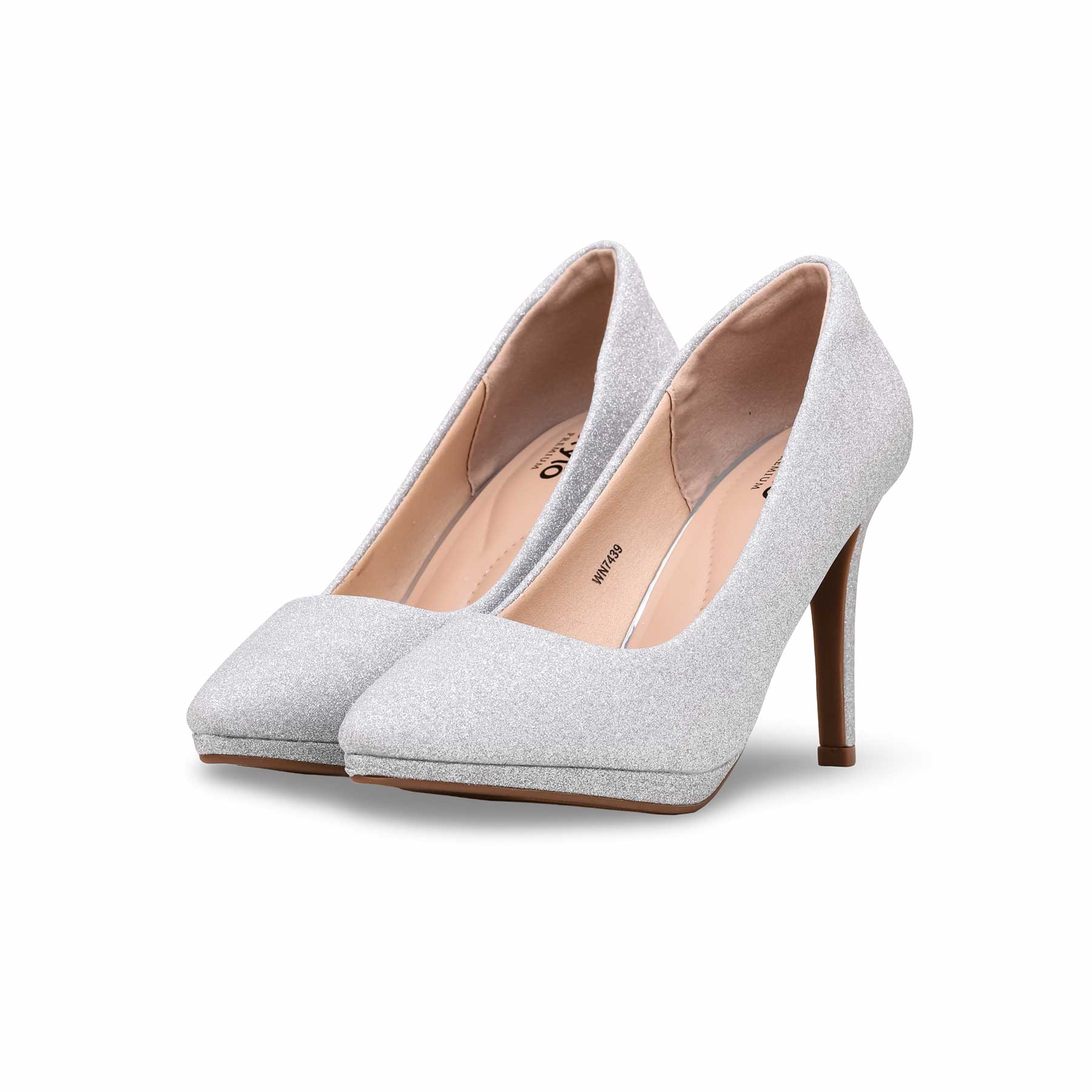 Silver Court Shoes WN7439 - Image 3