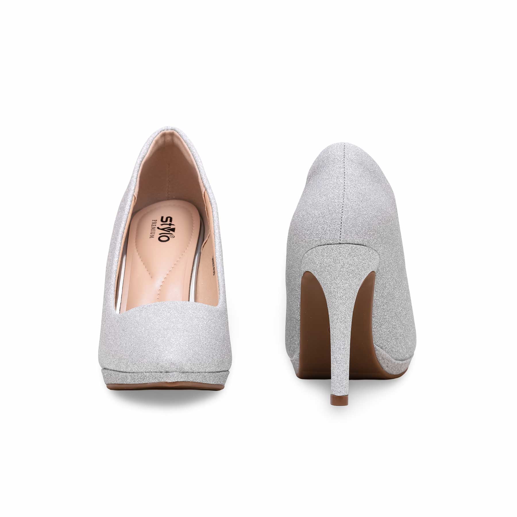 Silver Court Shoes WN7439 - Image 4