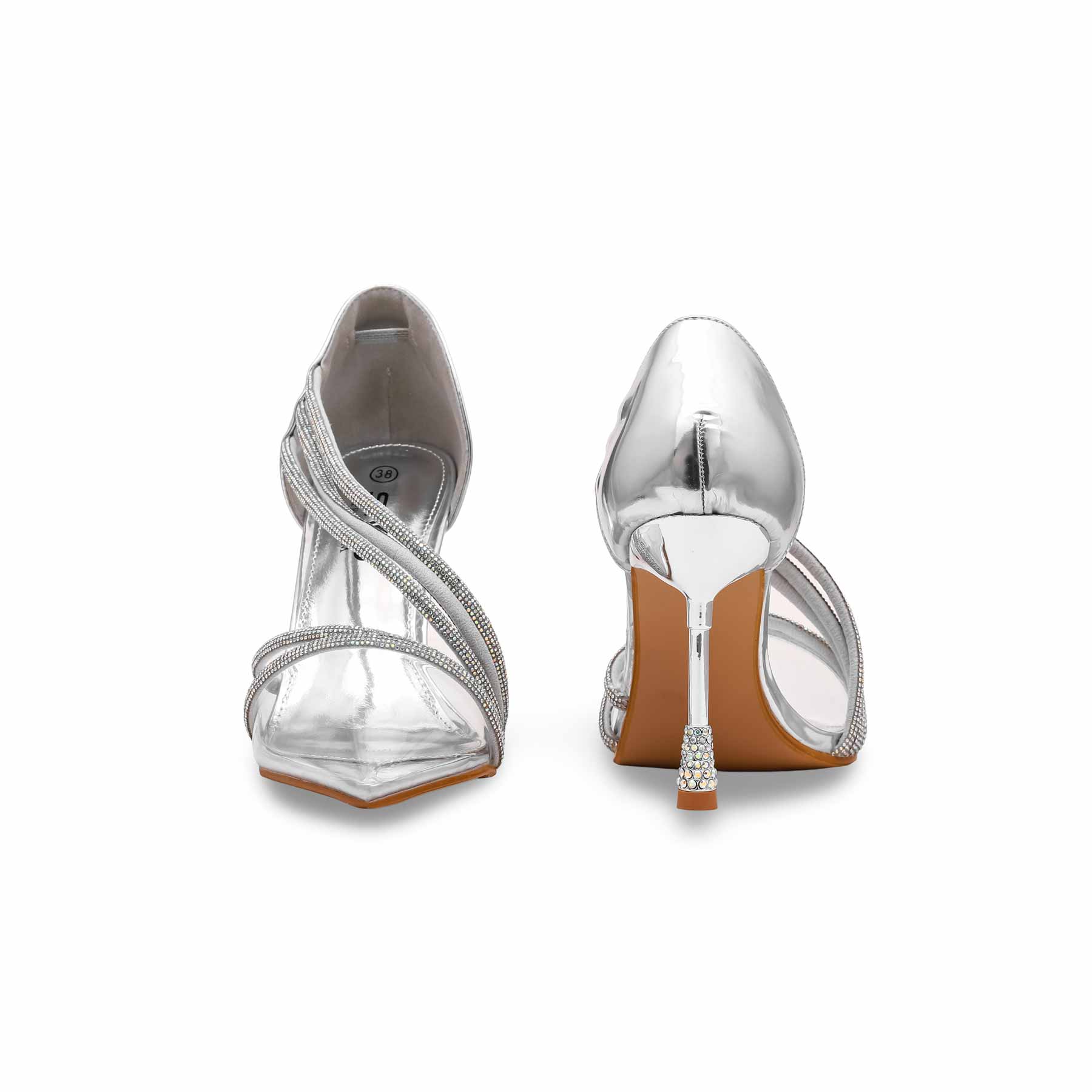 Silver Court Shoes WN7442 - Image 4