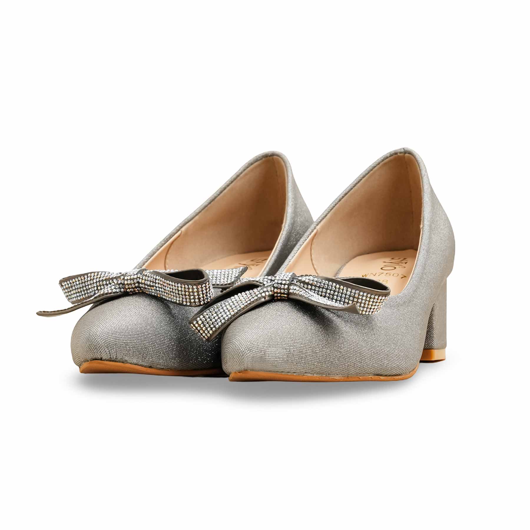 Silver Court Shoes WN7507 - Image 3