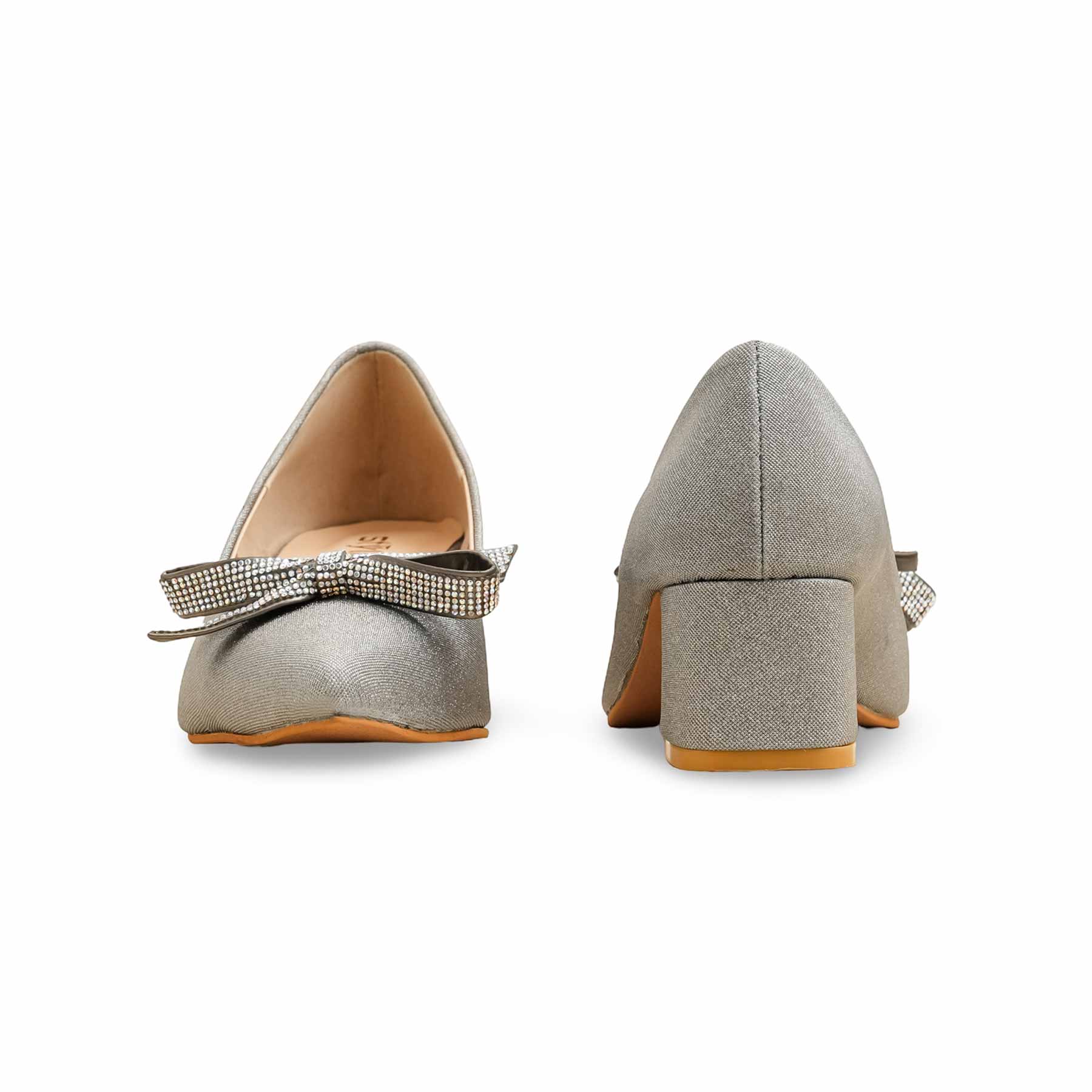 Silver Court Shoes WN7507 - Image 4