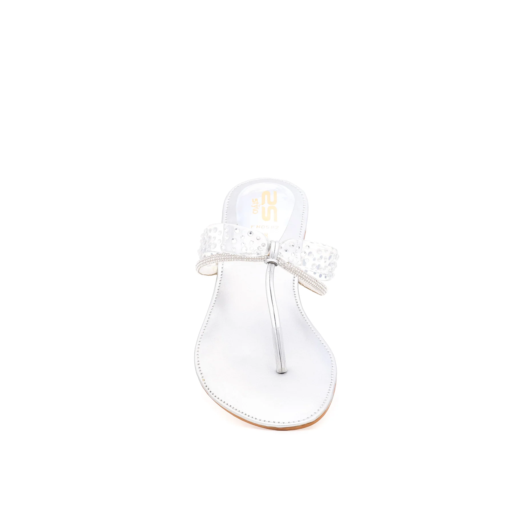 Silver Fancy Chappal FN0582