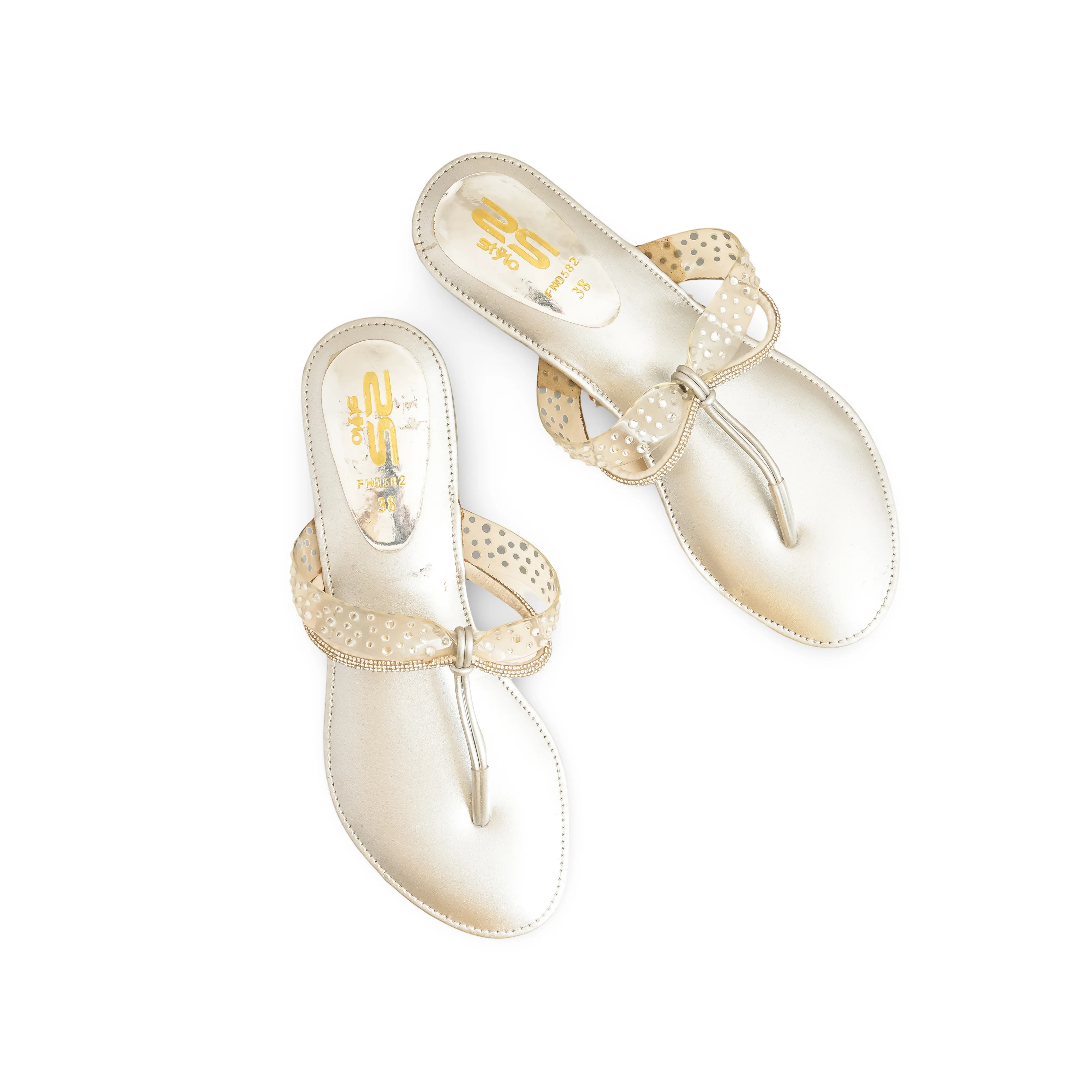 Silver Fancy Chappal FN0582 - Image 4