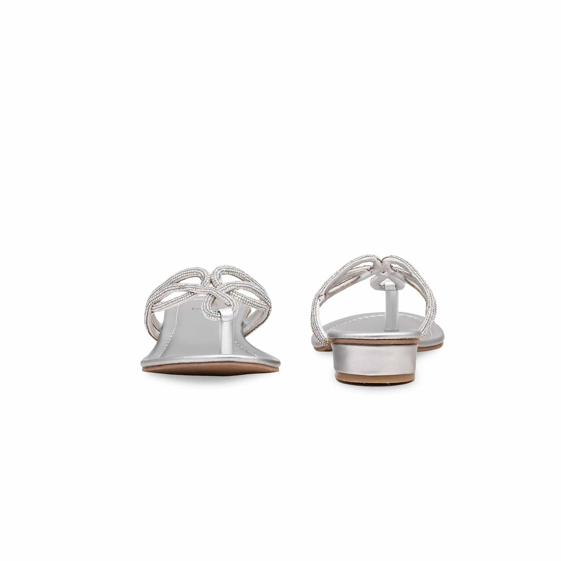 Silver Fancy Chappal FN0744 - Image 3