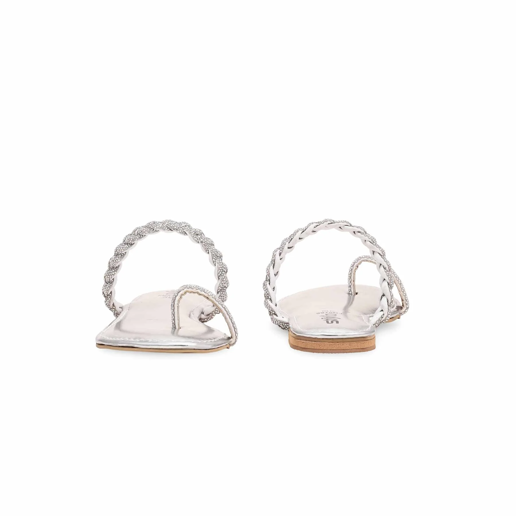 Silver Fancy Chappal FN0766 - Image 3