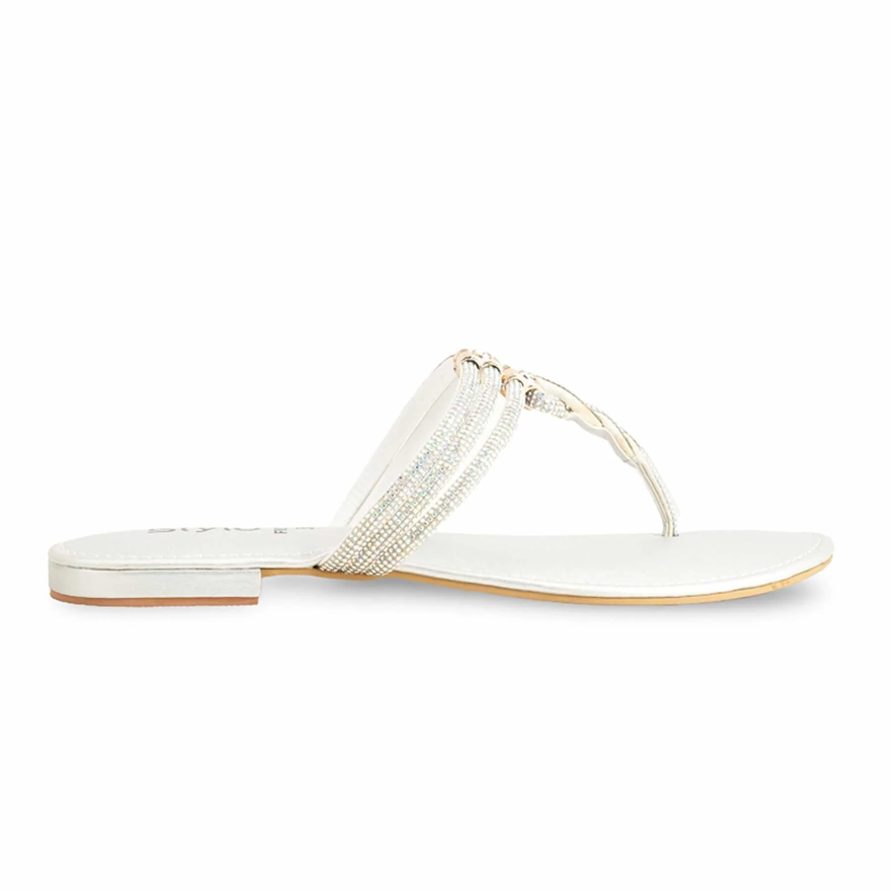 Silver Fancy Chappal FN0785 - Image 2