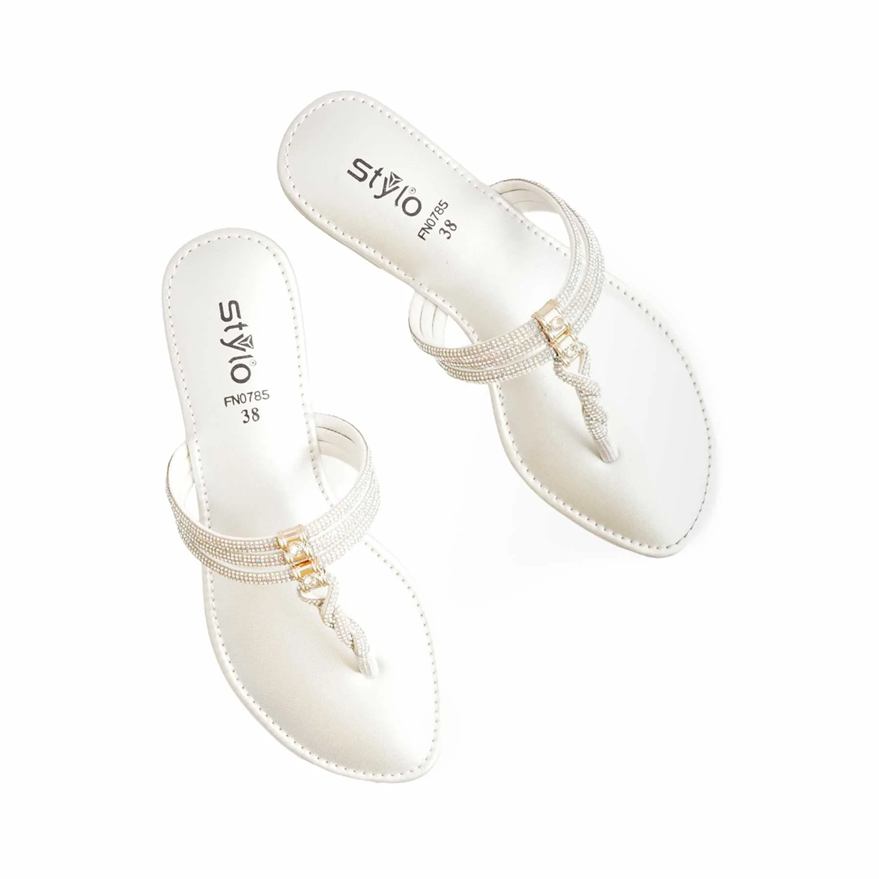 Silver Fancy Chappal FN0785 - Image 5
