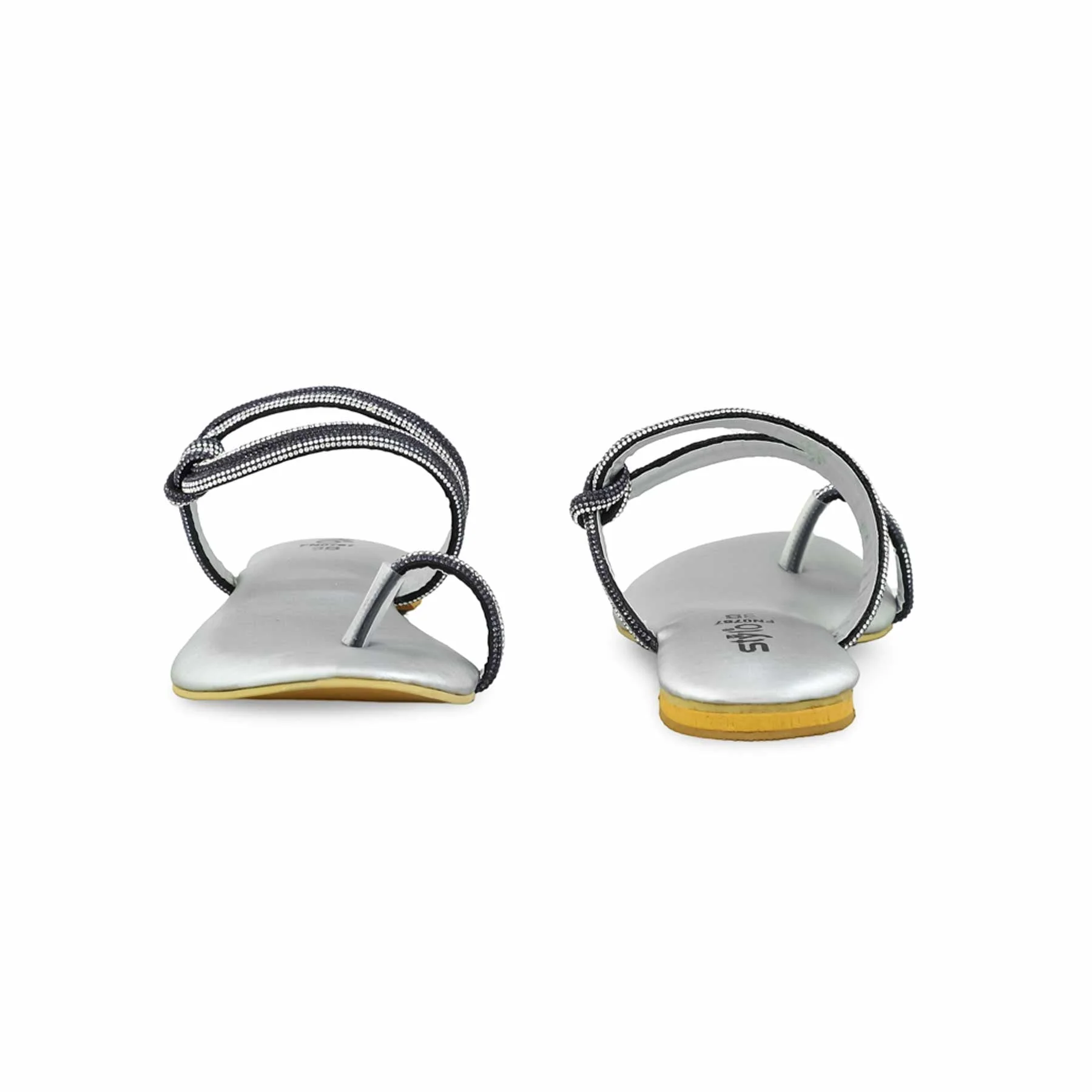 Silver Fancy Chappal FN0787 - Image 4