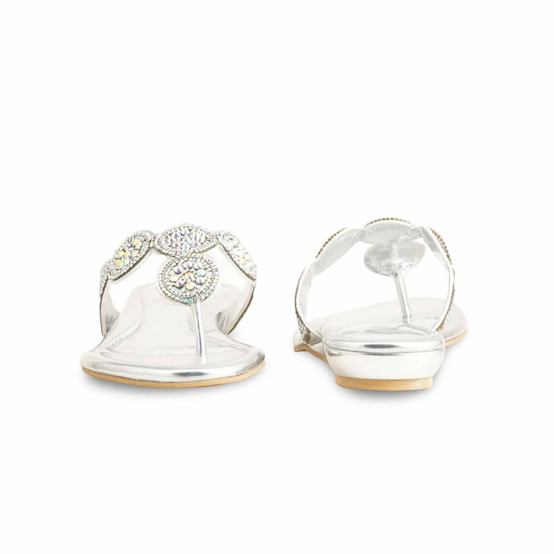 Silver Fancy Chappal FN0792 - Image 4