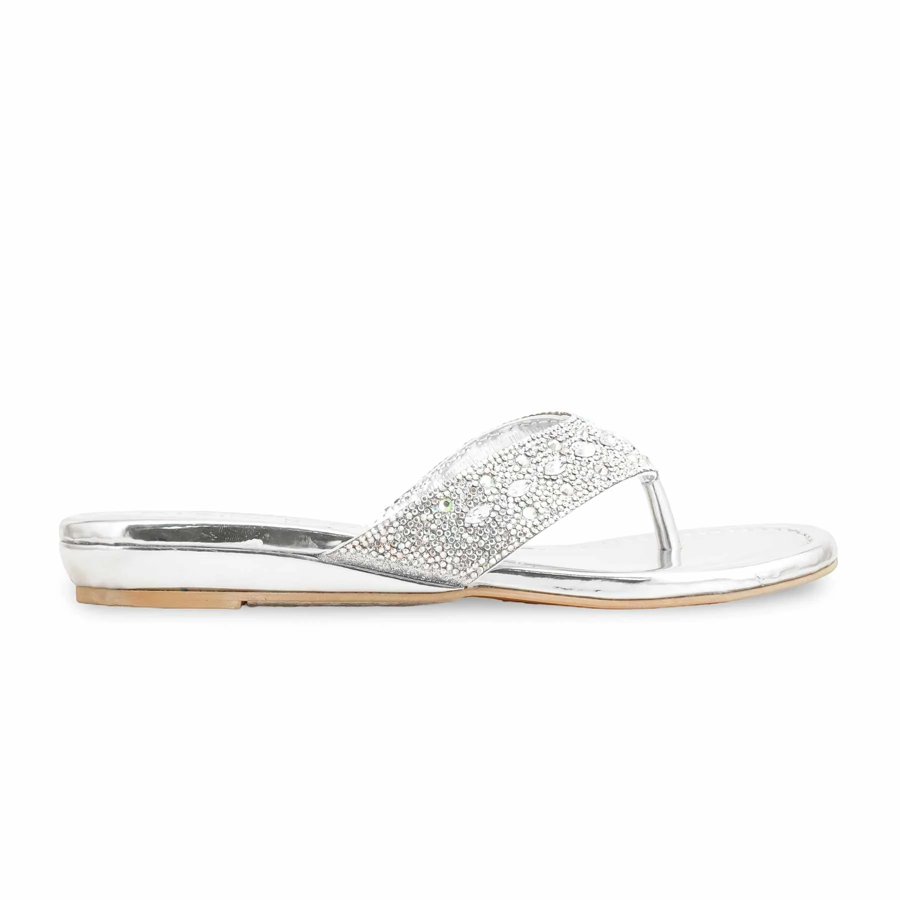 Silver Fancy Chappal FN0794 - Image 2