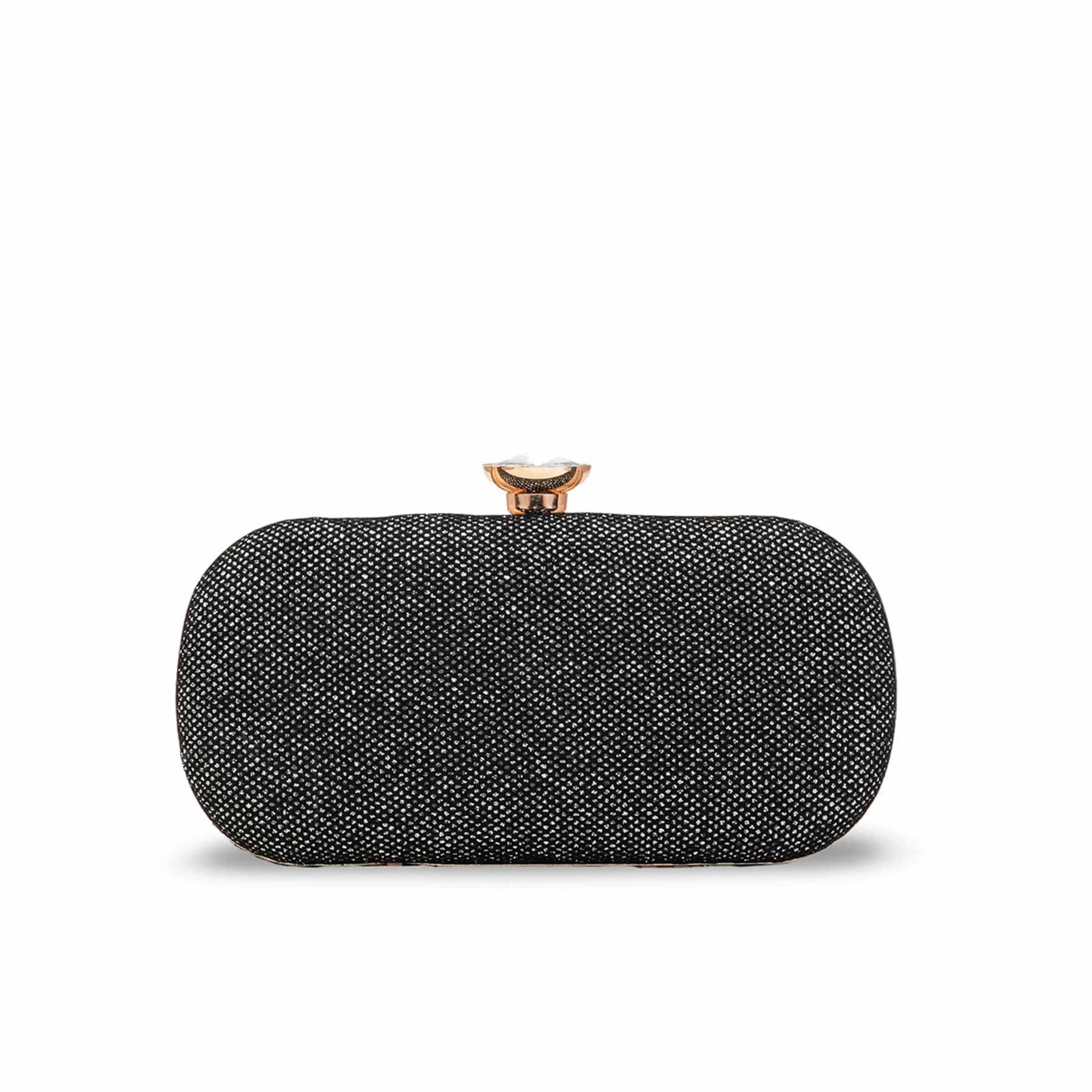 Silver Fancy Clutch For Ladies P15711 - Image 4