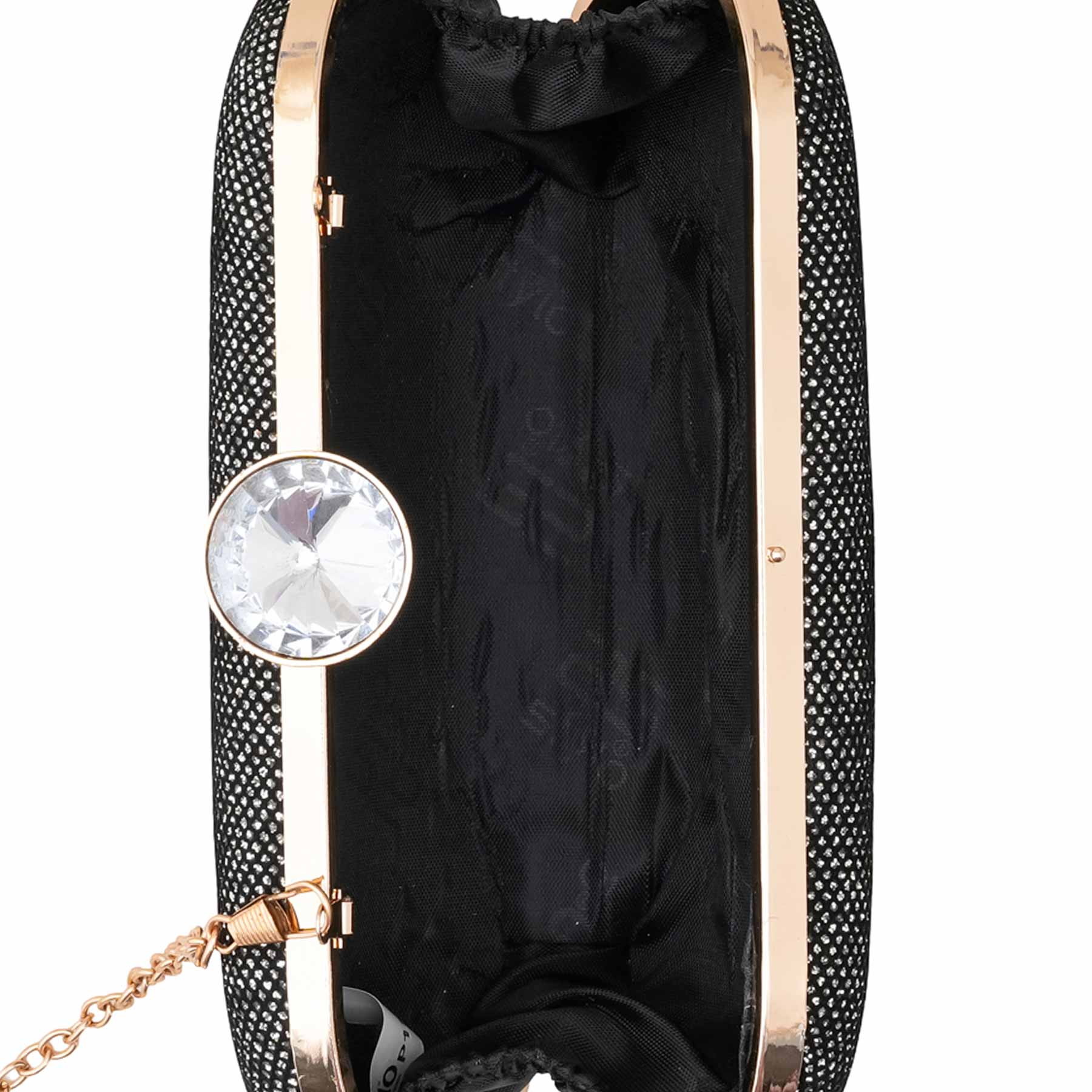 Silver Fancy Clutch For Ladies P15711 - Image 5