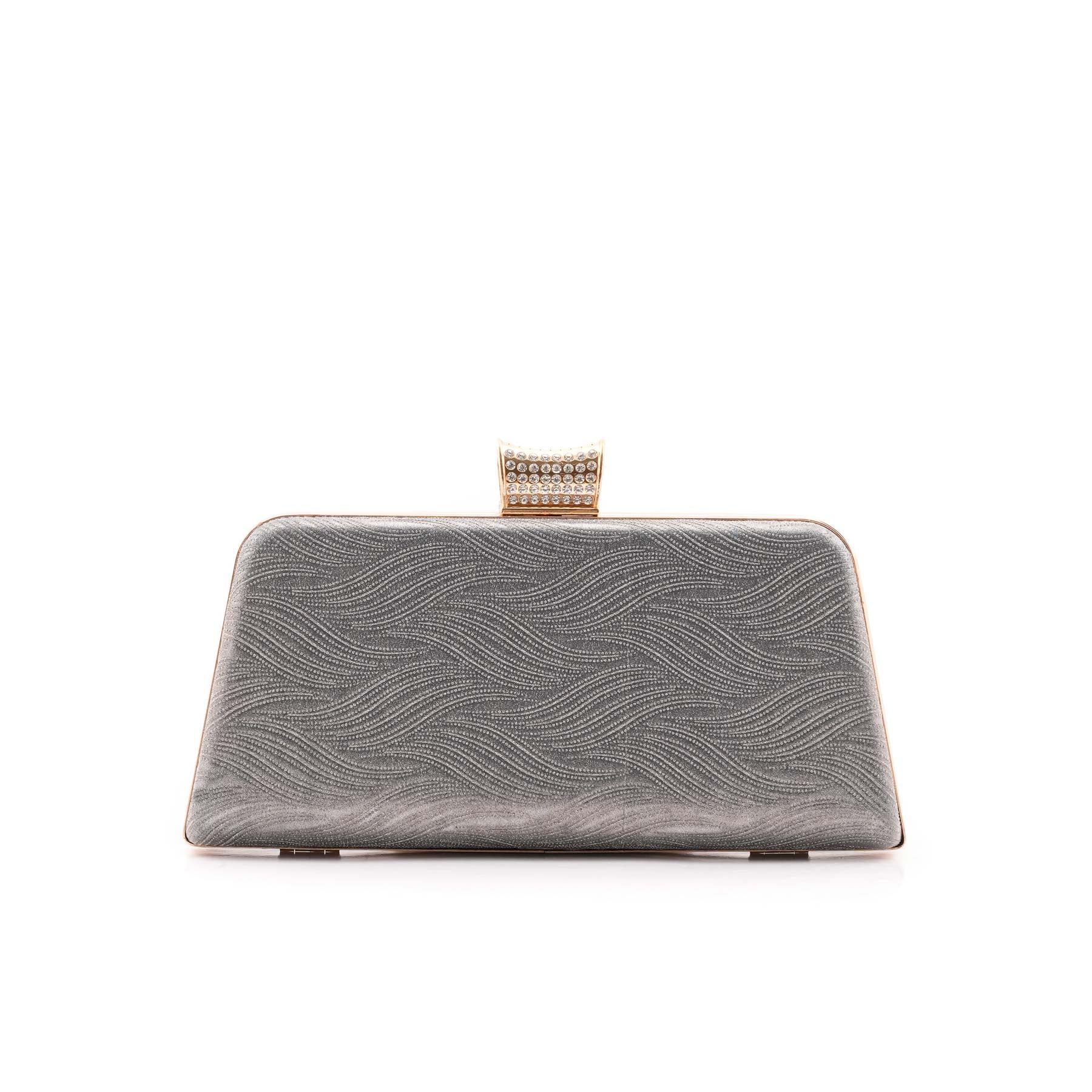 Silver Fancy Clutch For Ladies P15713 - Image 2