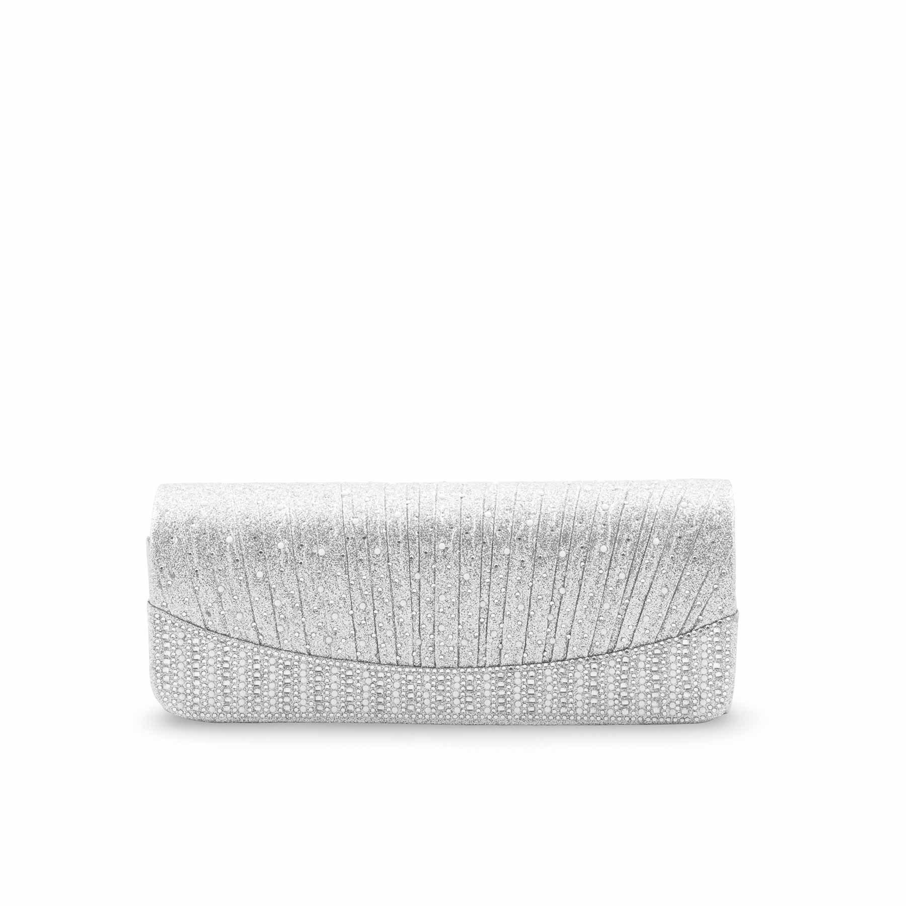 Silver Fancy Clutch For Ladies P24409 - Image 2
