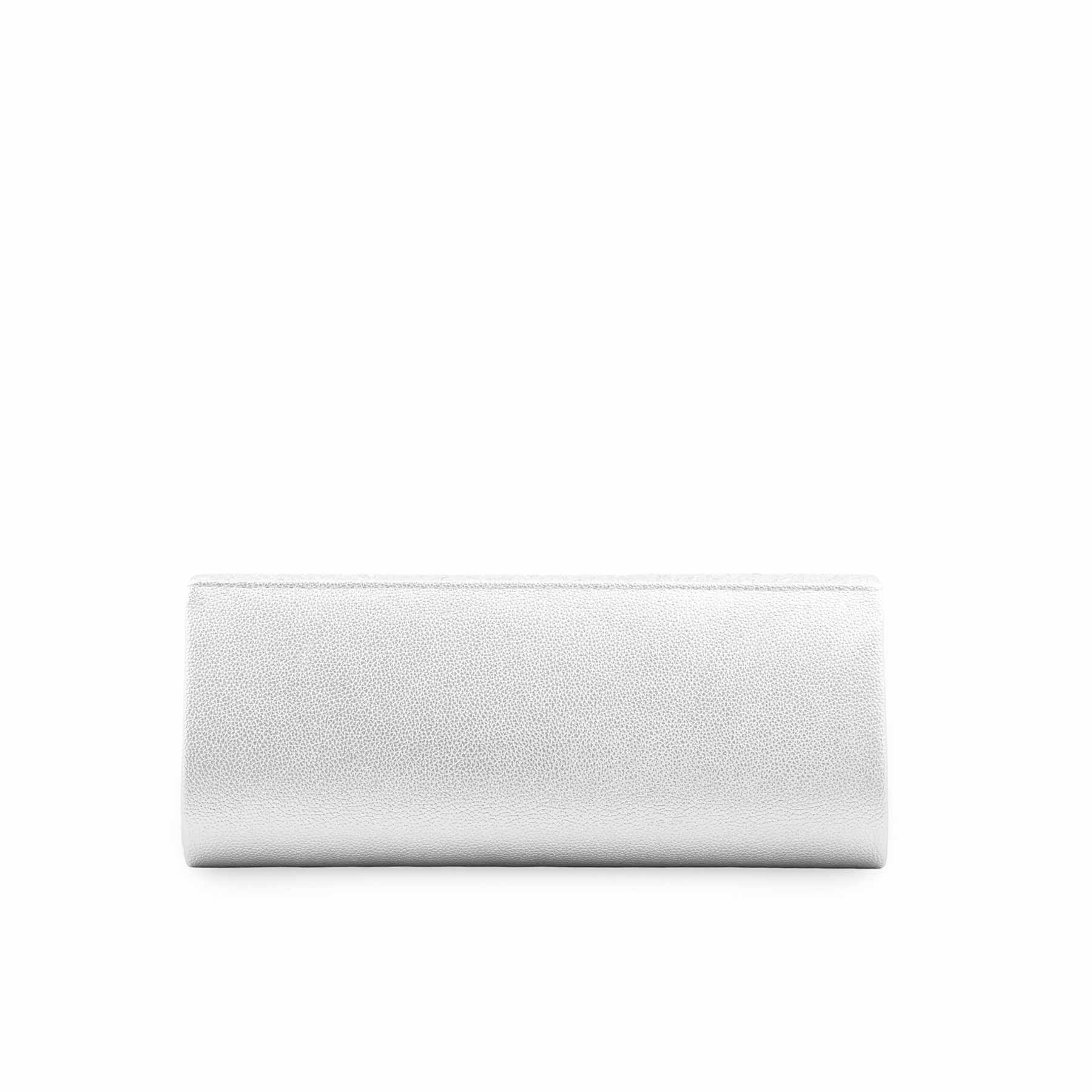 Silver Fancy Clutch For Ladies P24409 - Image 4
