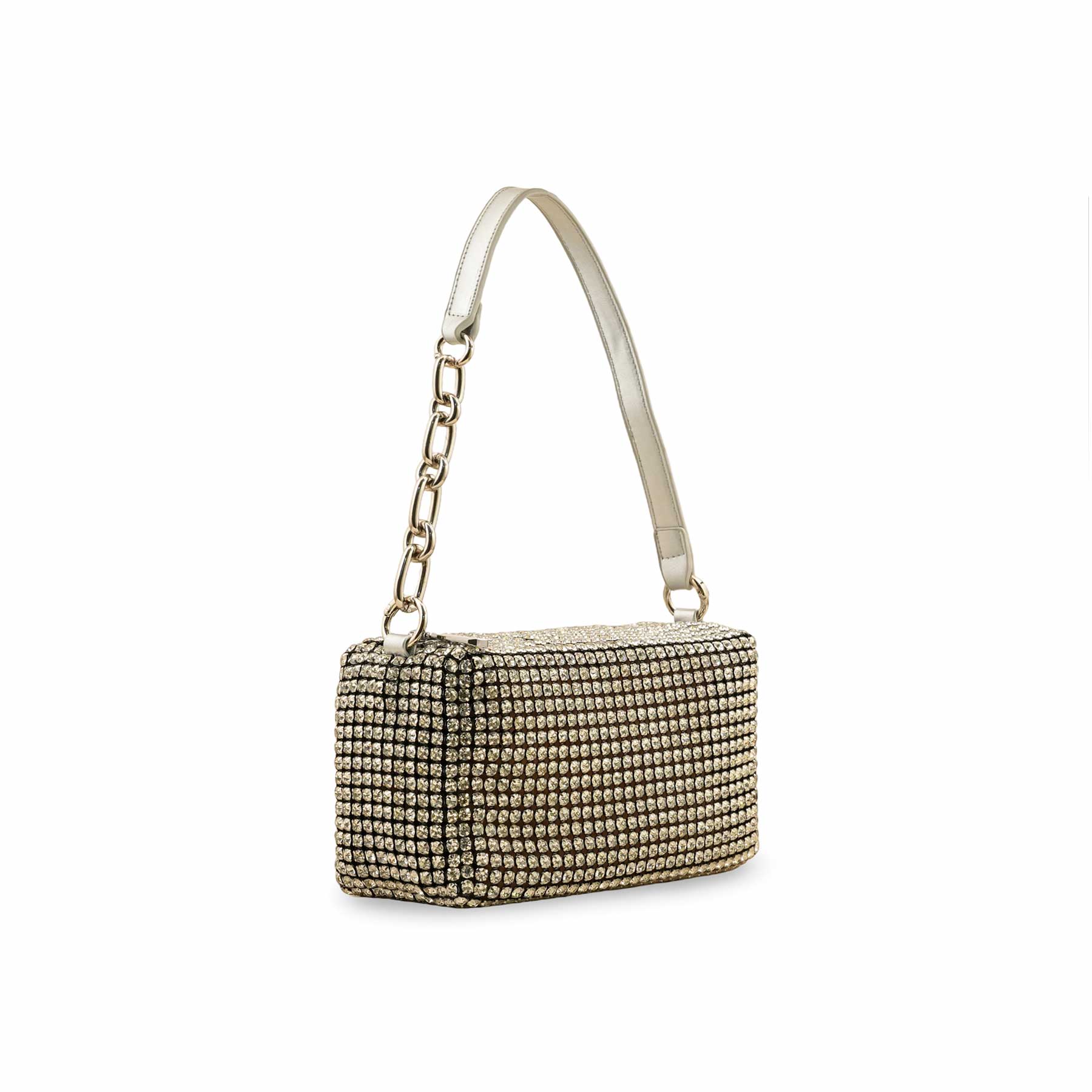 Silver Fancy Clutch For Ladies P36327 - Image 3