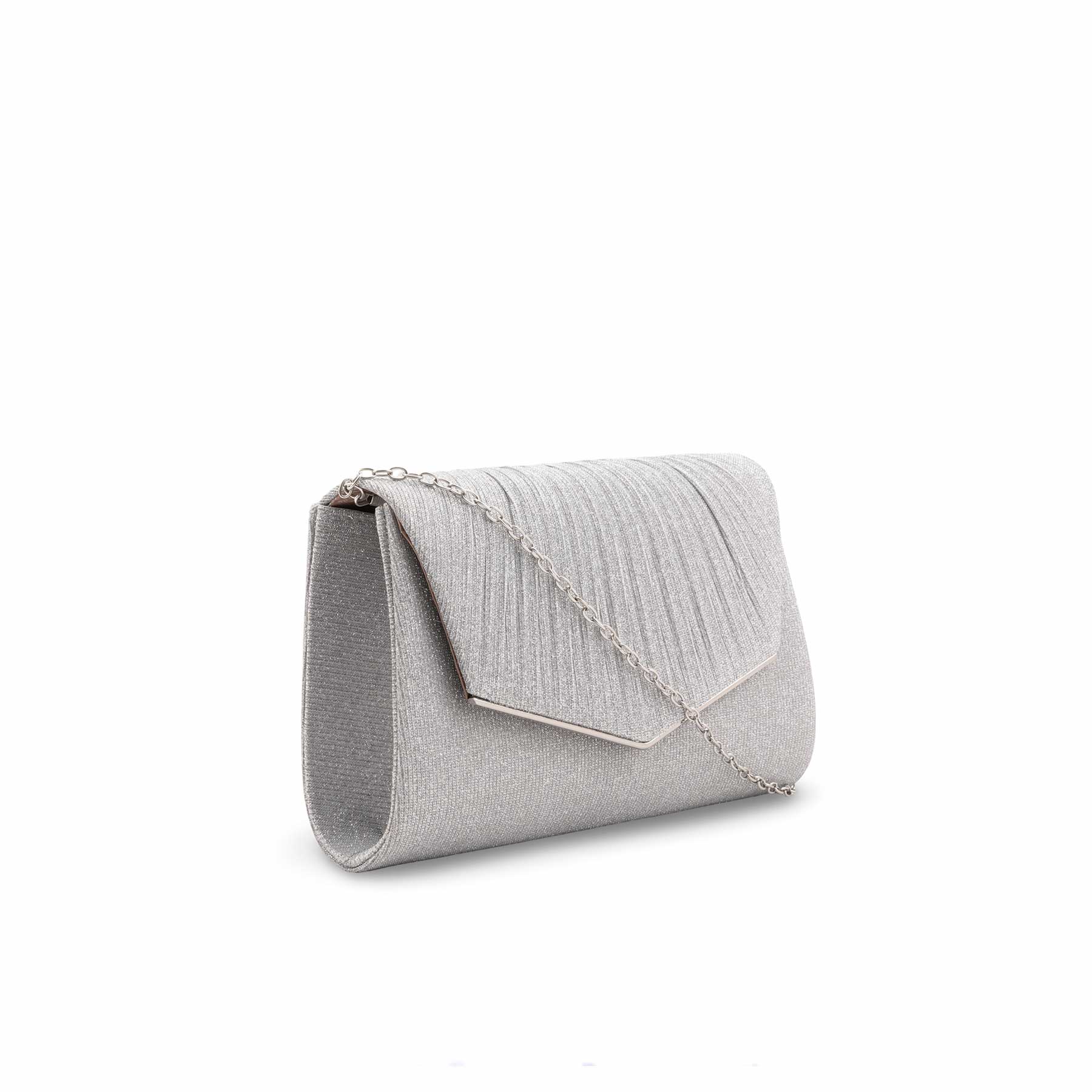 Silver Fancy Clutch For Women P24430 - Image 3
