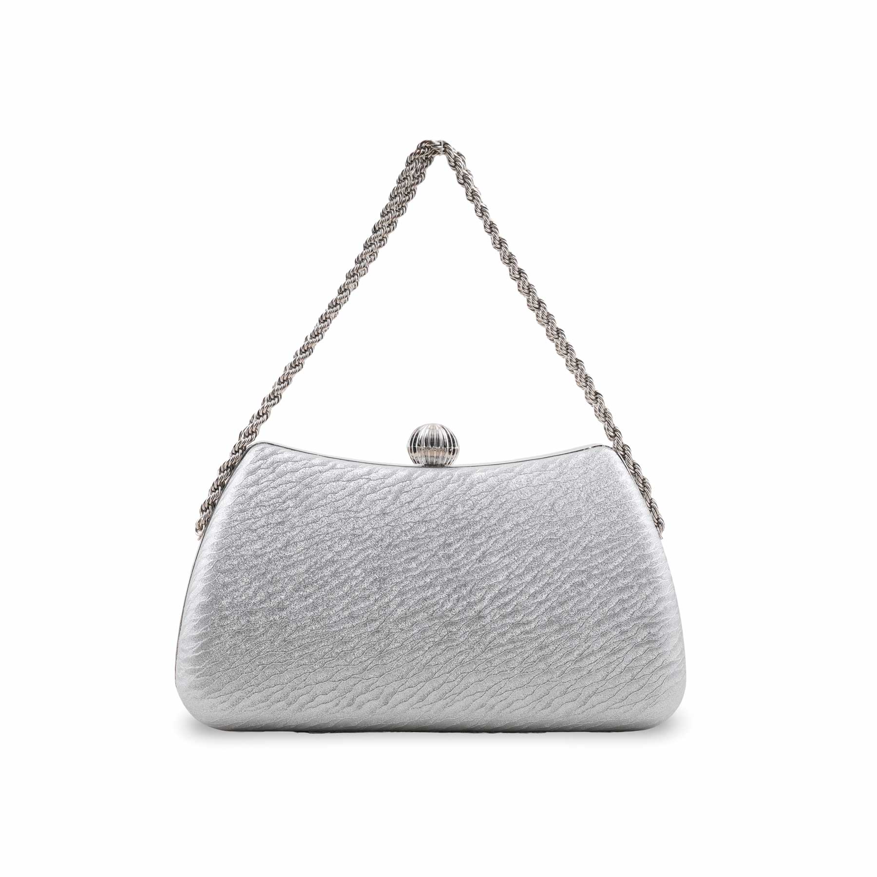 Silver Fancy Clutch For Women P24436 - Image 2