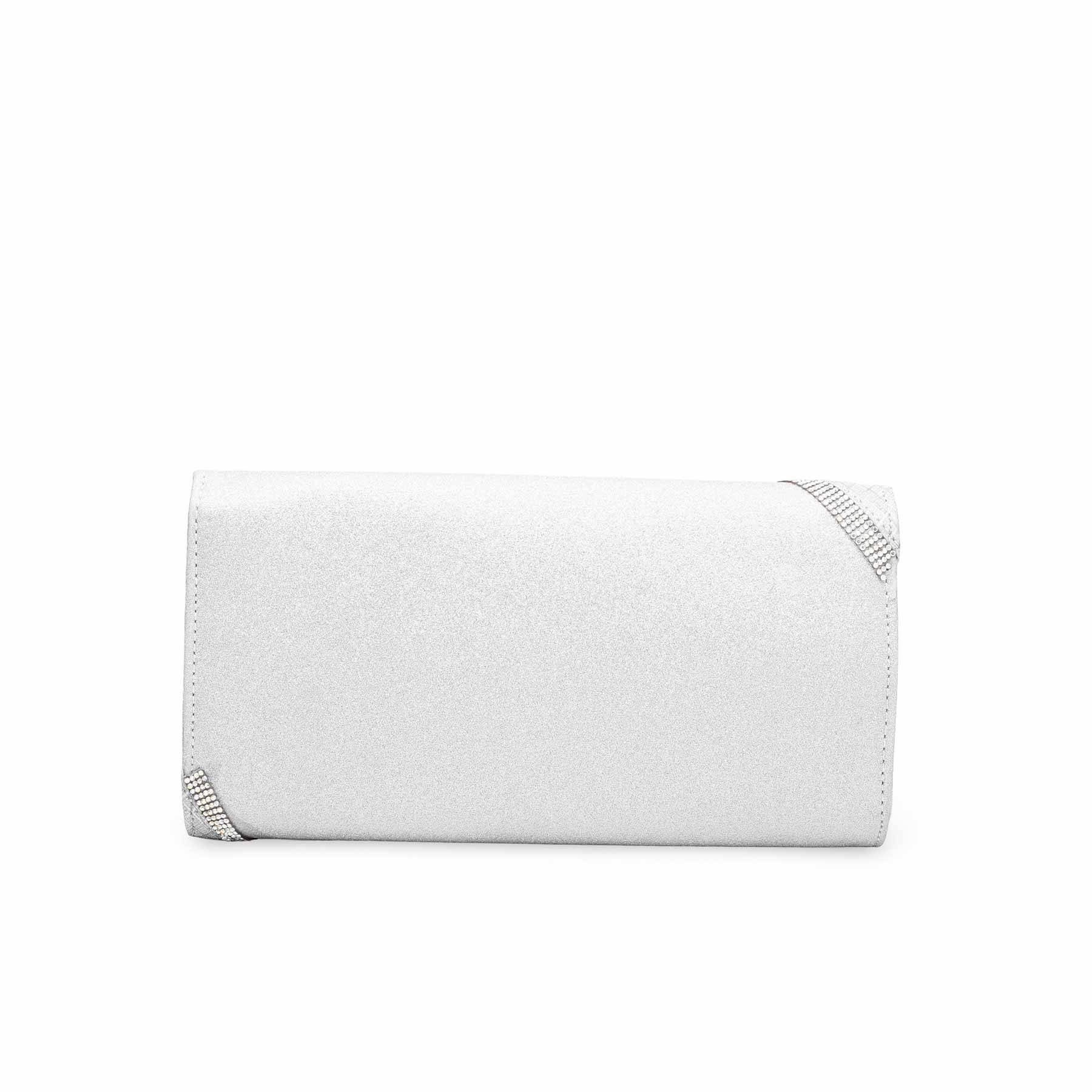 Silver Fancy Clutch P15331 - Image 3