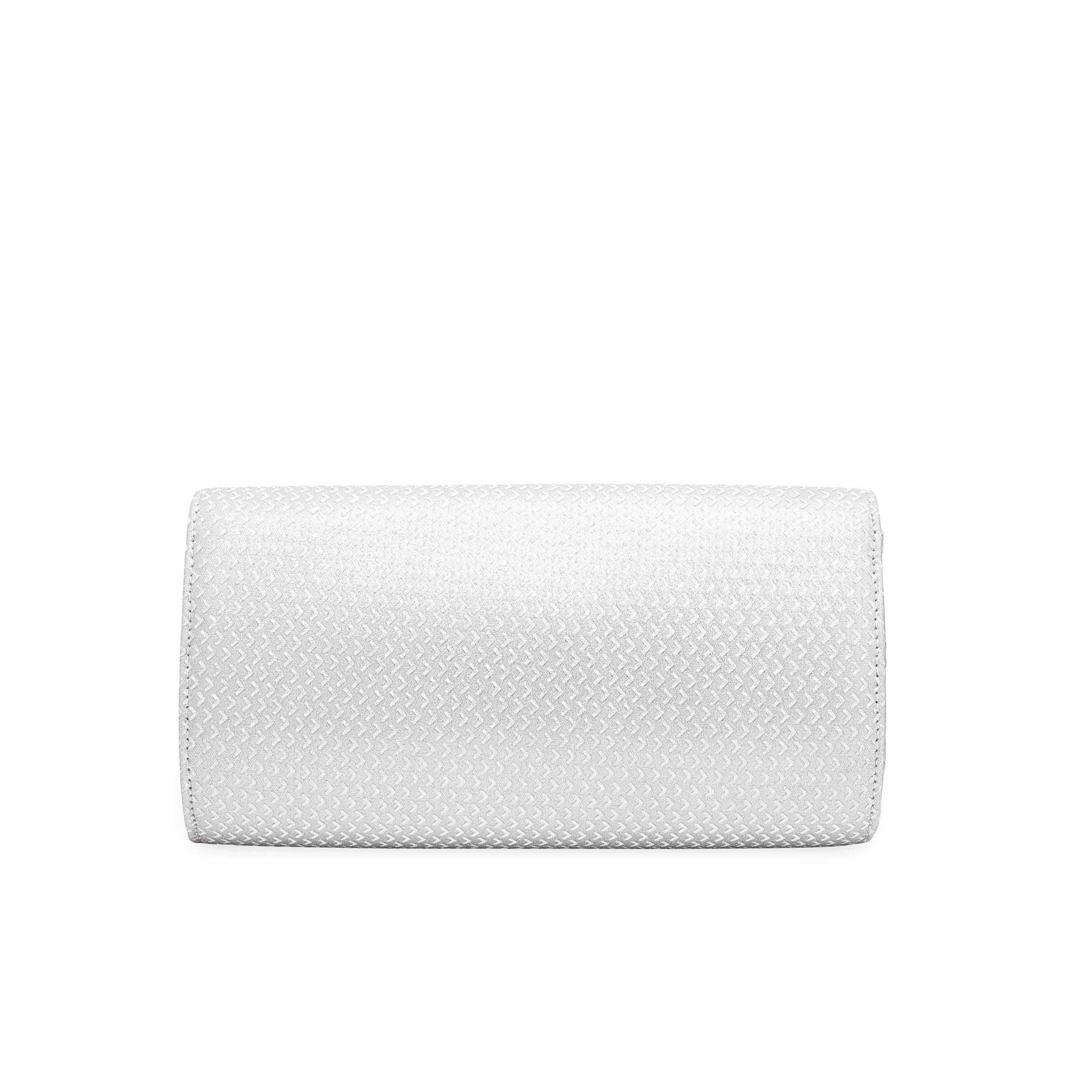 Silver Fancy Clutch P15347 - Image 3
