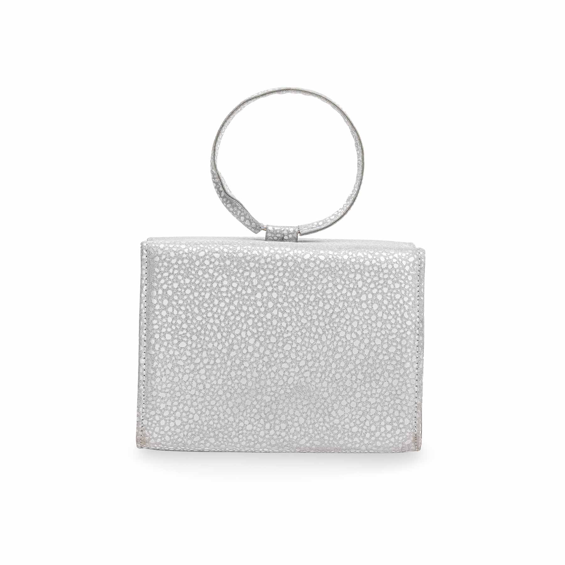 Silver Fancy Clutch P15351 - Image 3
