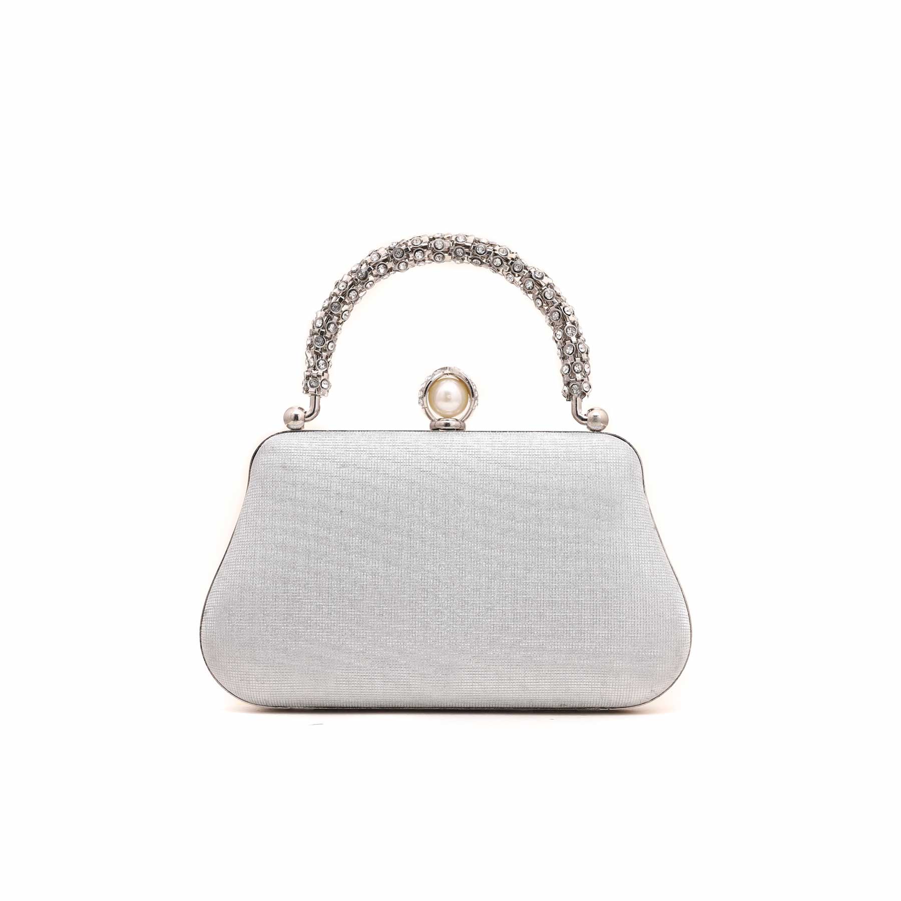 Silver Fancy Clutch P15379 - Image 3