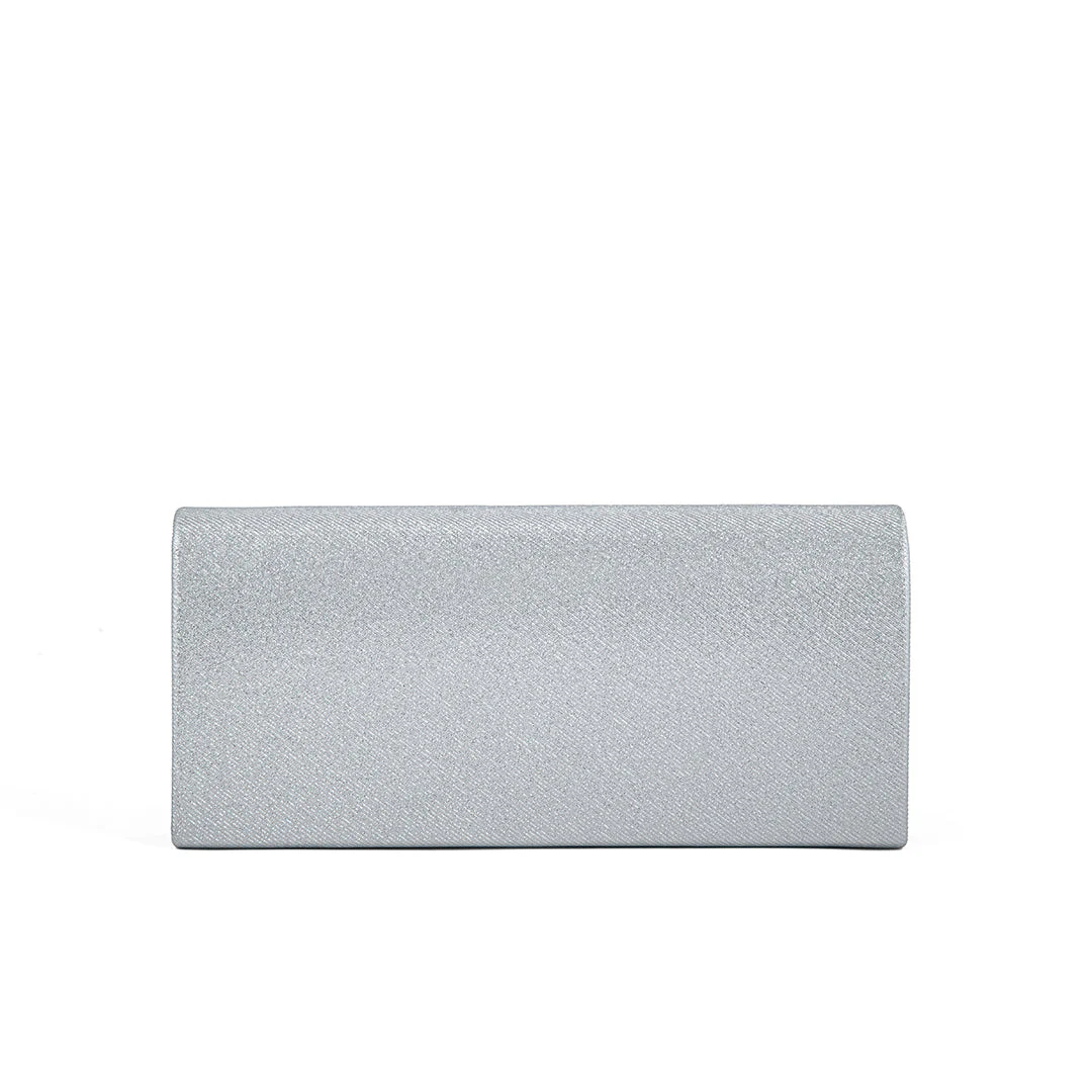 Silver Fancy Clutch P24162 - Image 3
