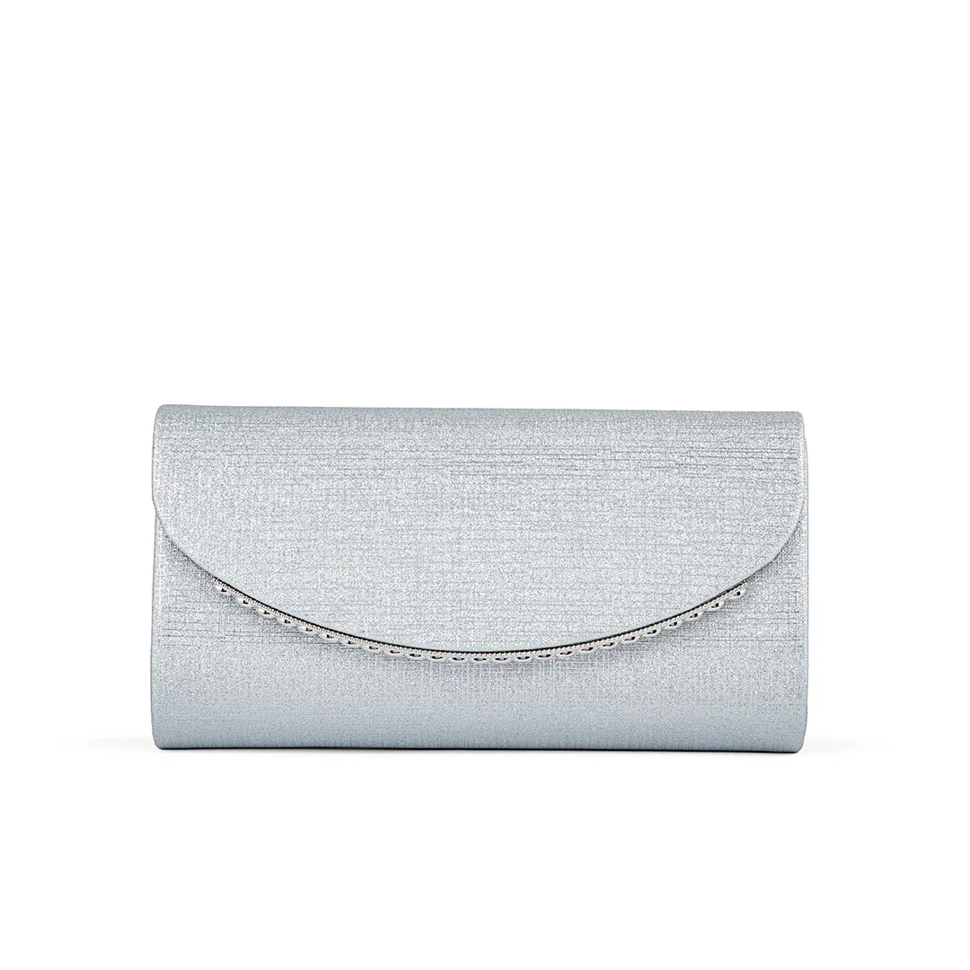 Silver Fancy Clutch P24168 - Image 2