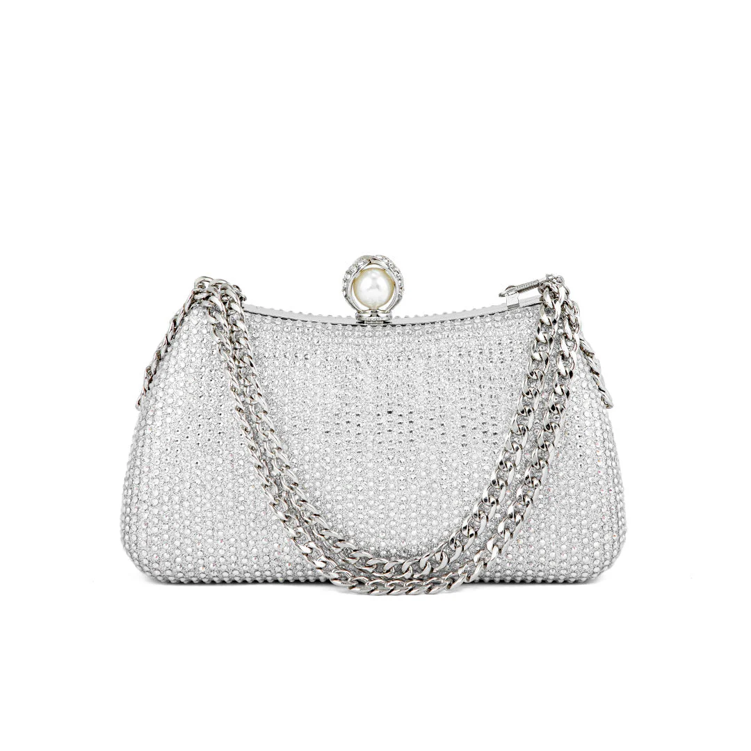 Silver Fancy Clutch P24182 - Image 2