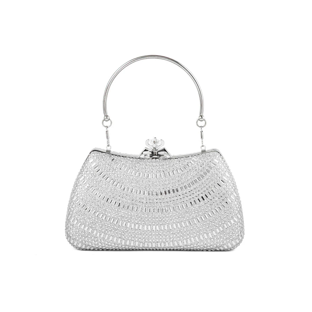Silver Fancy Clutch P24185 - Image 4