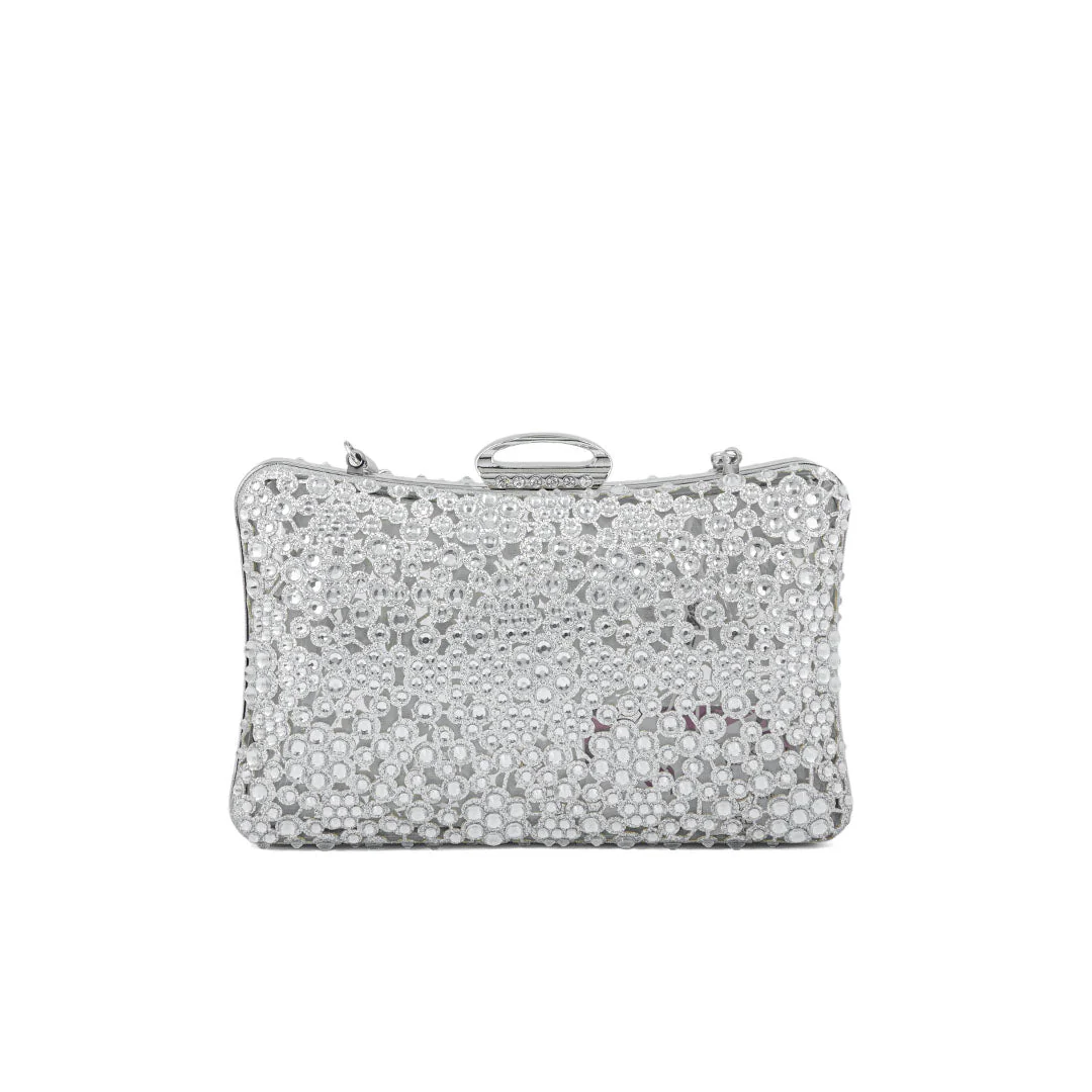 Silver Fancy Clutch P24189 - Image 4