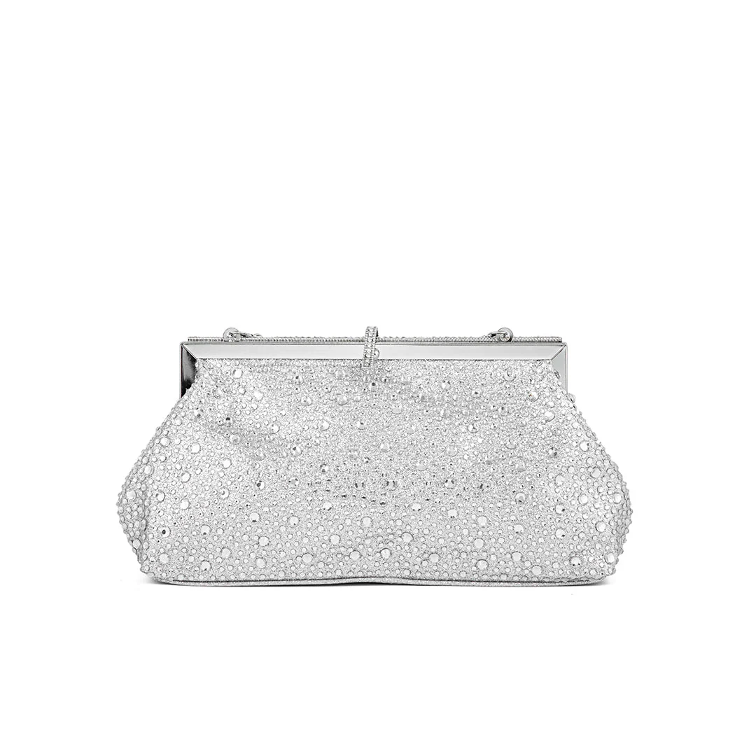 Silver Fancy Clutch P24195 - Image 3