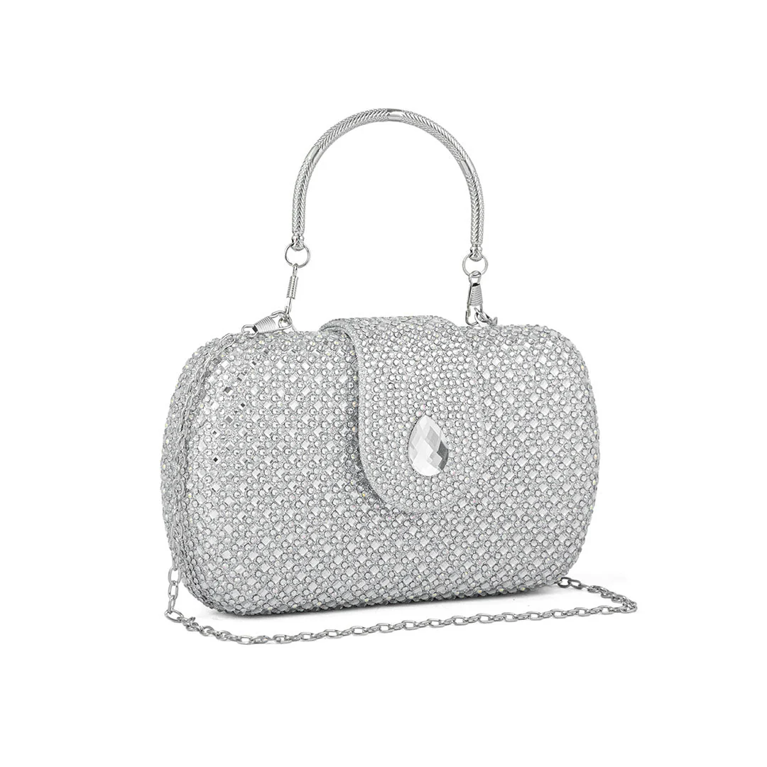 Silver Fancy Clutch P24200 - Image 2