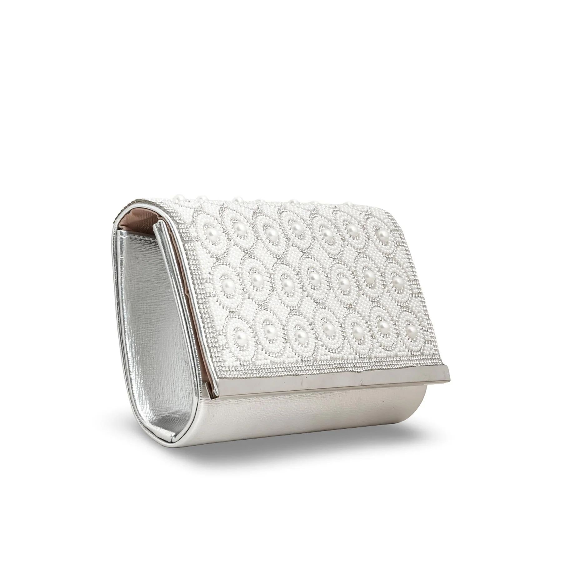 Silver Fancy Clutch p24242 - Image 3