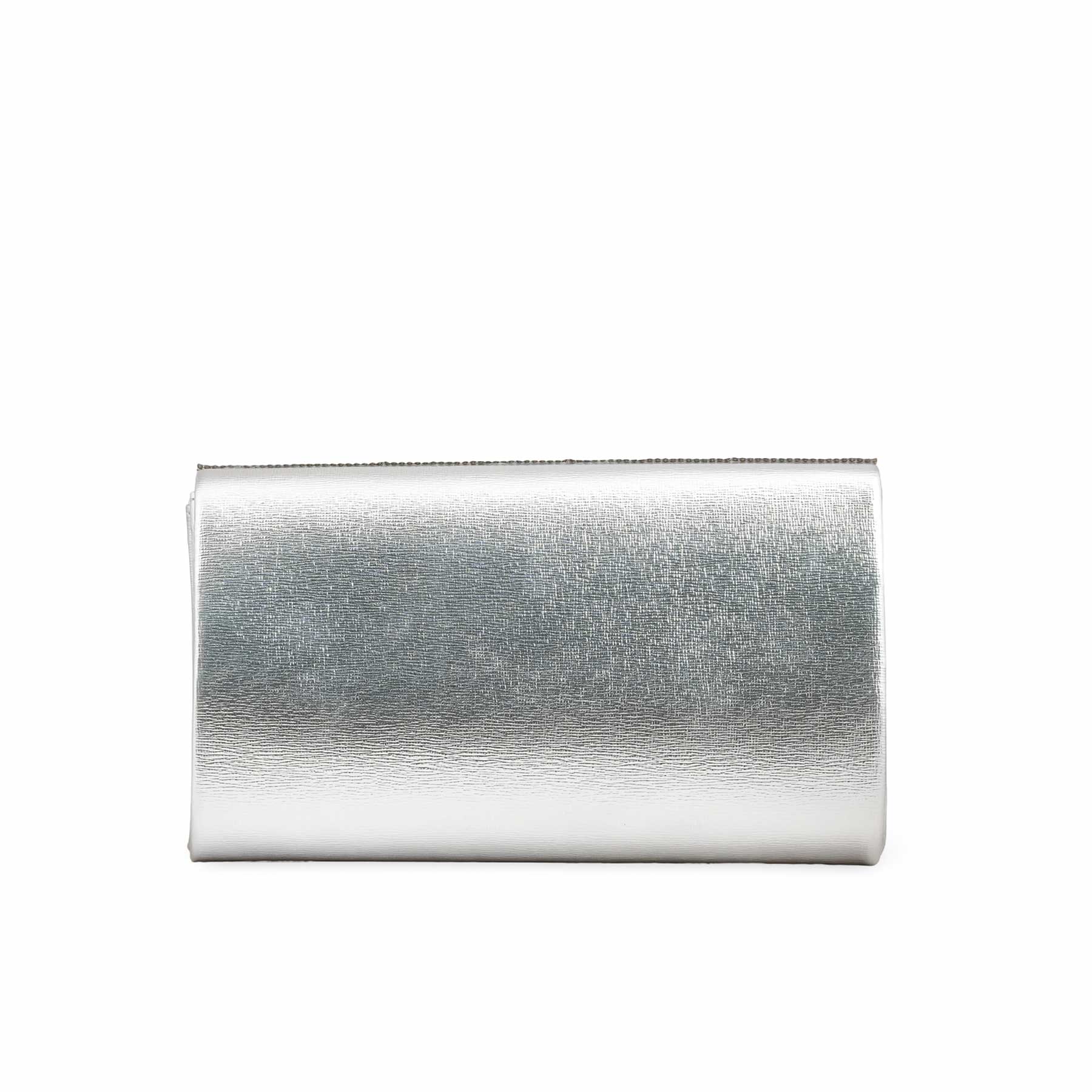 Silver Fancy Clutch p24243 - Image 4