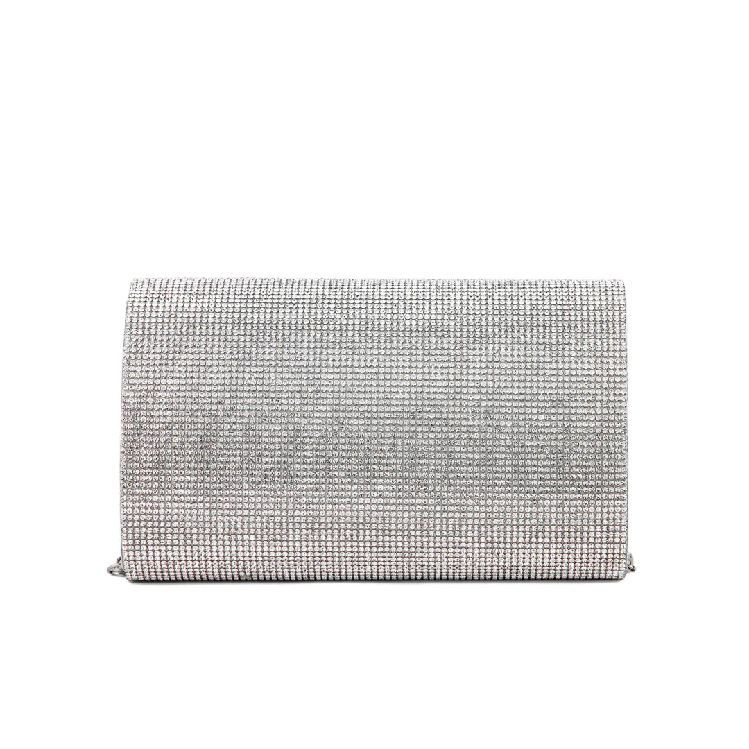 Silver Fancy Clutch P24327 - Image 3