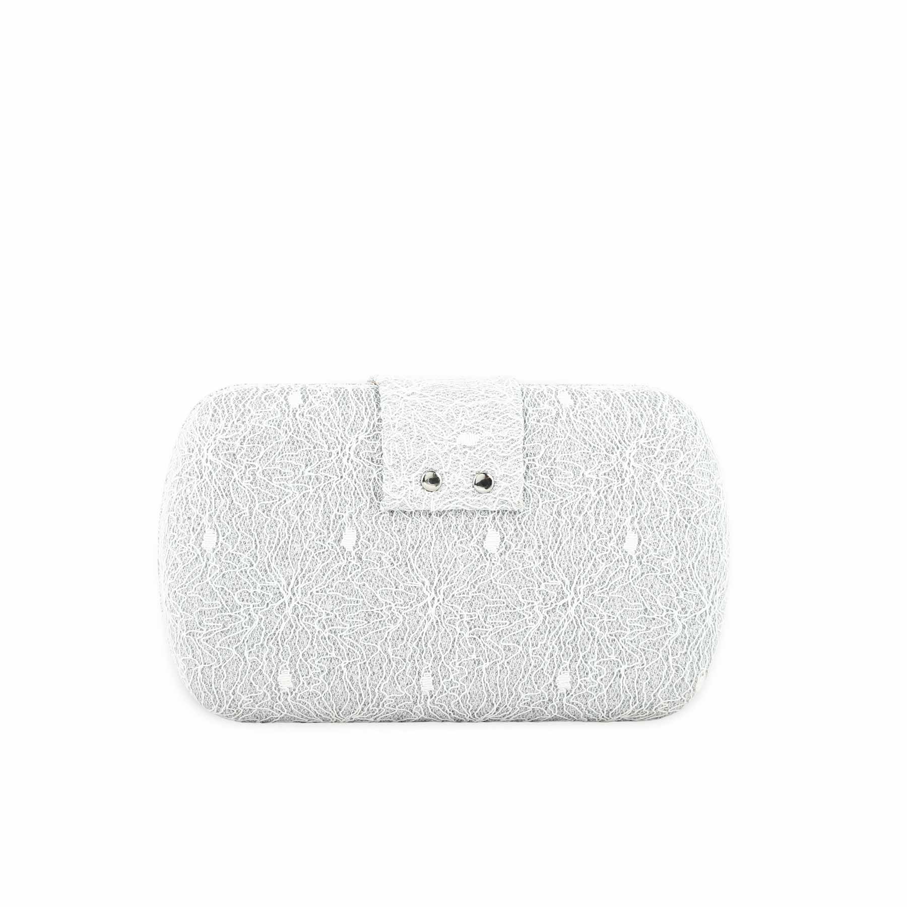 Silver Fancy Clutch P24392 - Image 4