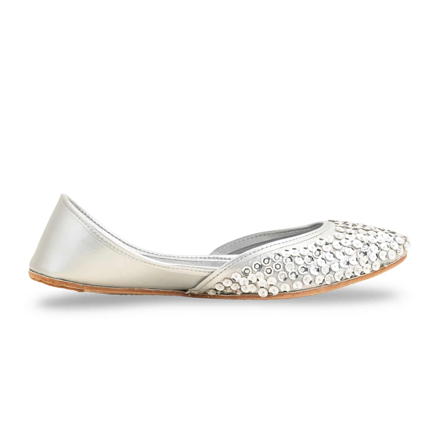 Silver Fancy Khussa For Women EC8528 - Image 2